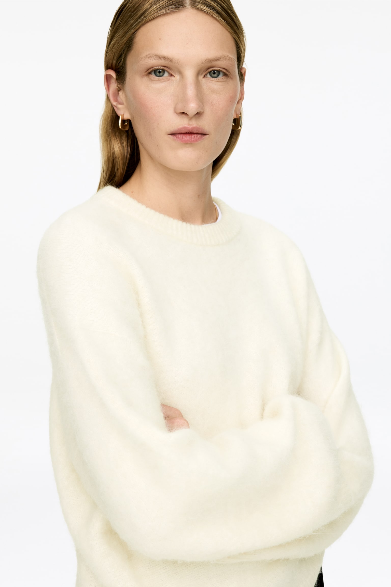 Tröja i alpacka och ull - Off-white/Grön/Ljusgrå/Turkos/Svart/Mörkblå/Dimrosa/Lila/Mörk vinröd/Beige/Röd - 7