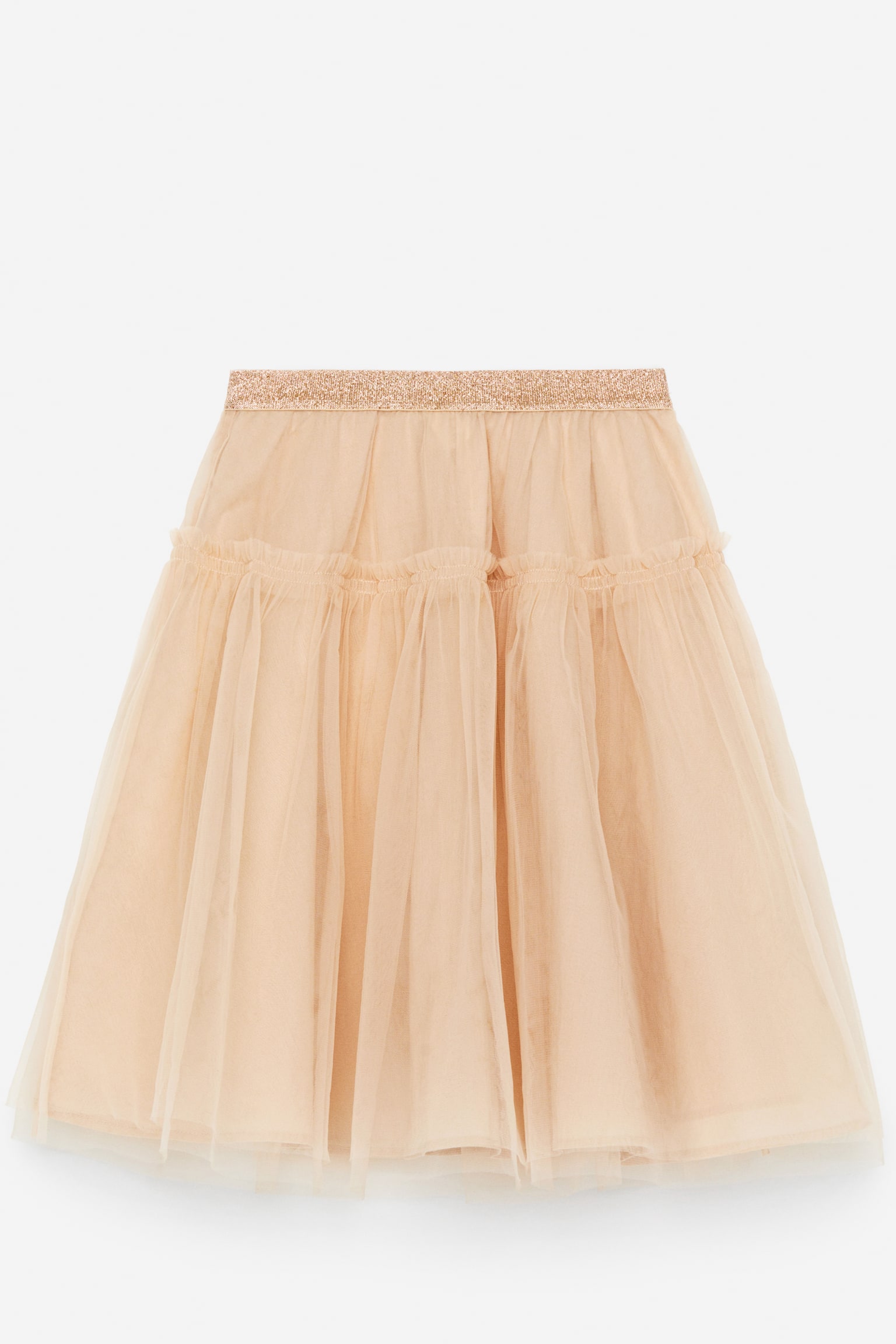 Tulle Skirt - Beige/Pink - 1