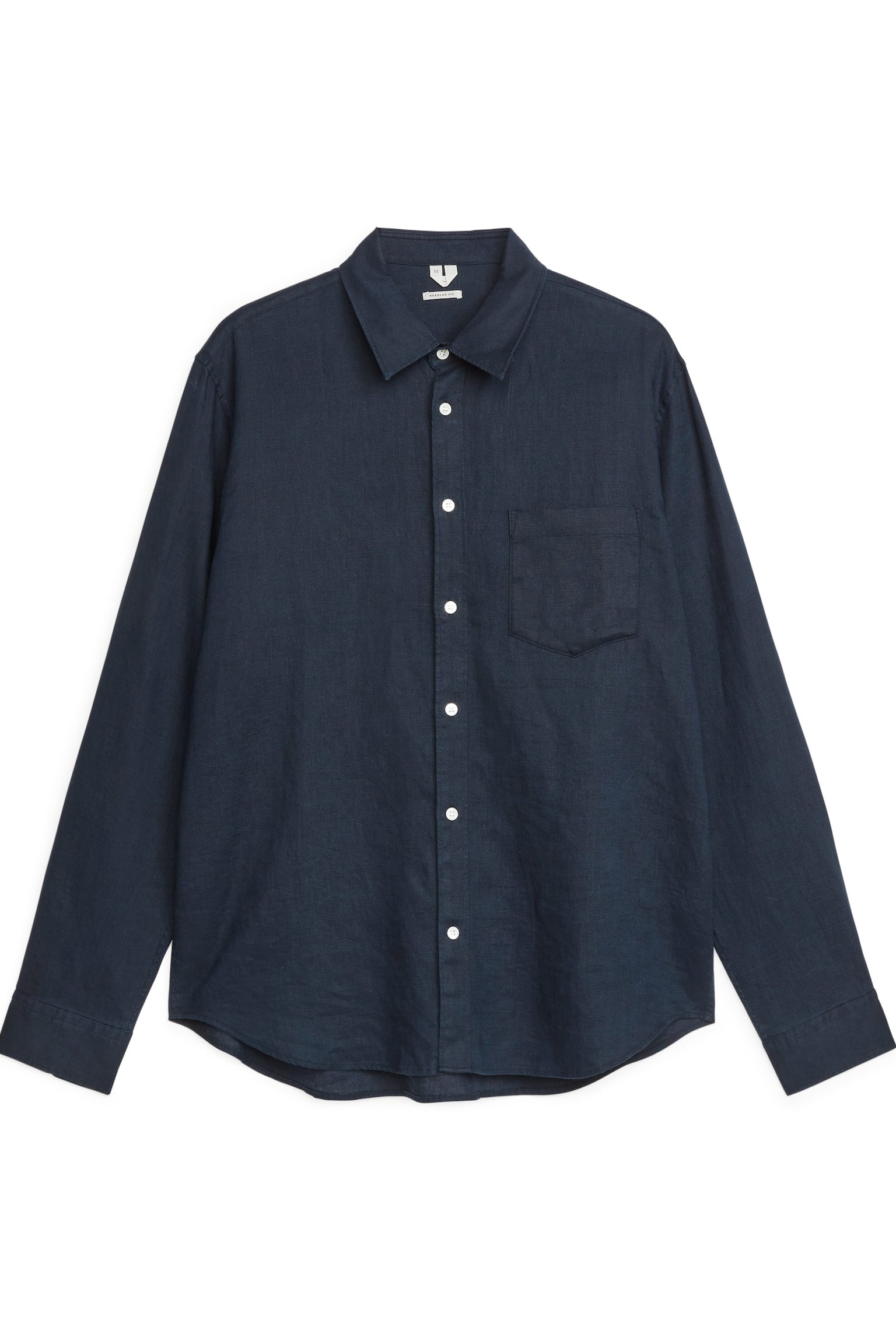 Regular-Fit Linen Shirt - Dark Blue/Soft Green Melange/Dark Mole Melange/White/Mole/Dark Green/Off-White/Beige - 1