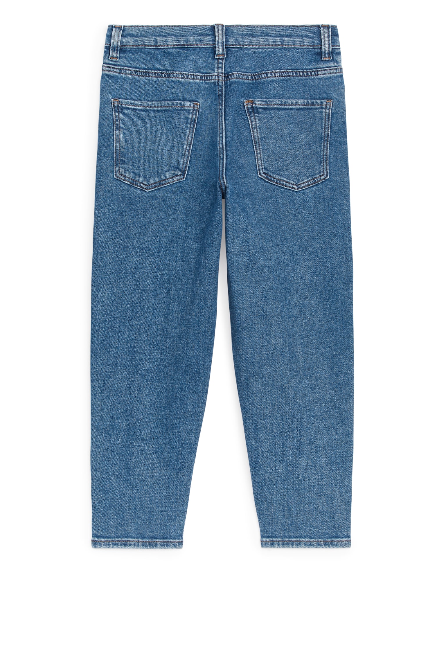 Tapered Stretch Jeans - Mid Blue - 4