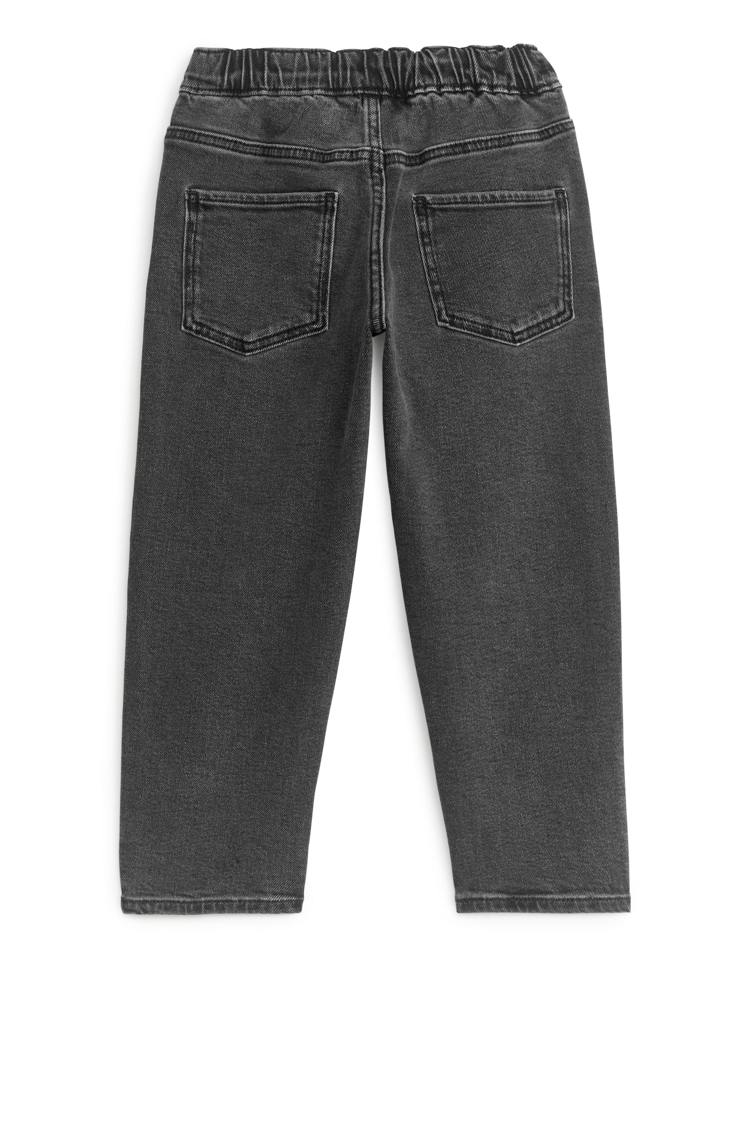 Pull-On Denim Trousers - Washed Black/Light Blue/Mid Blue/Light Blue - 4