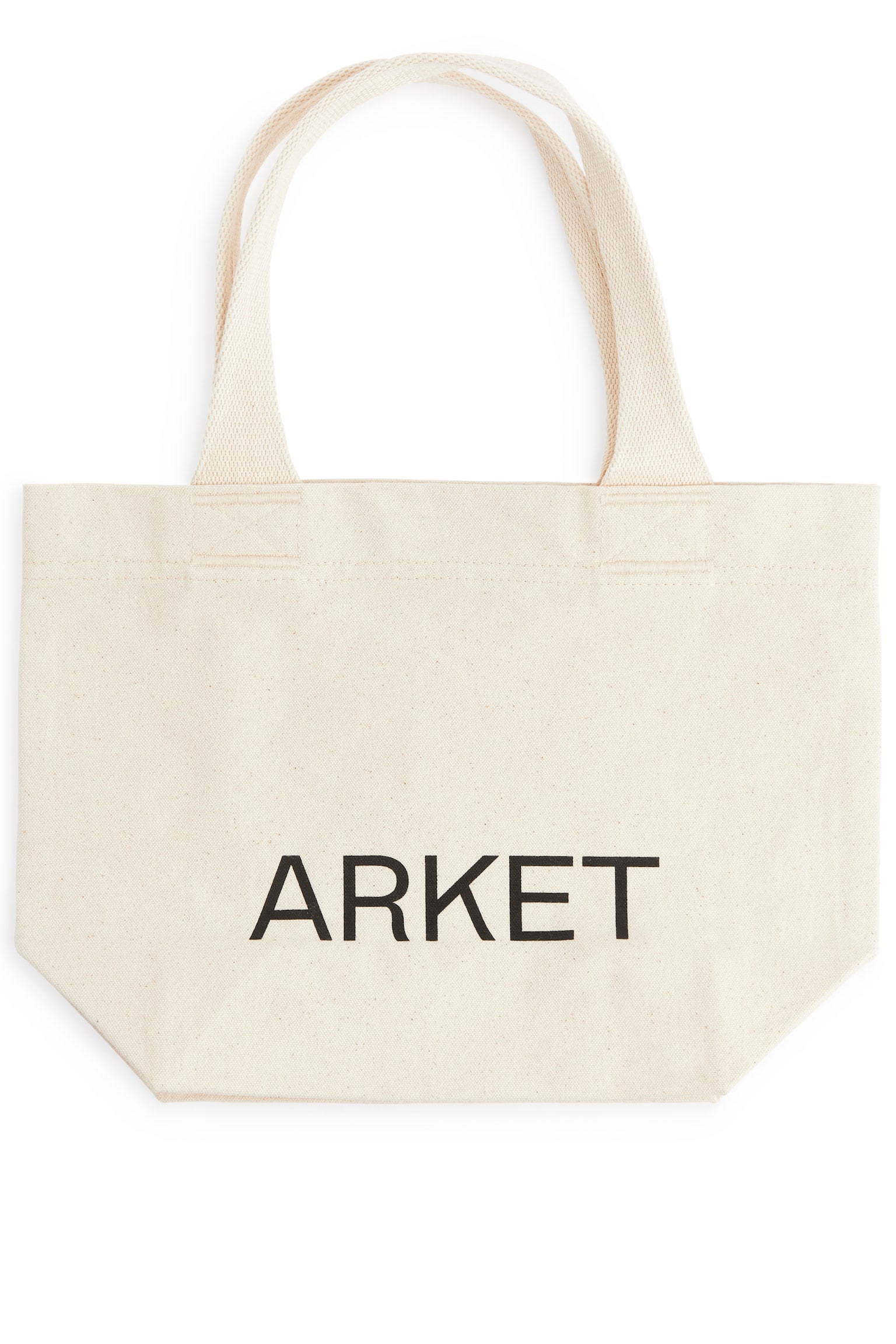 ARKET Canvas Mini Tote - Off White/Black - 2