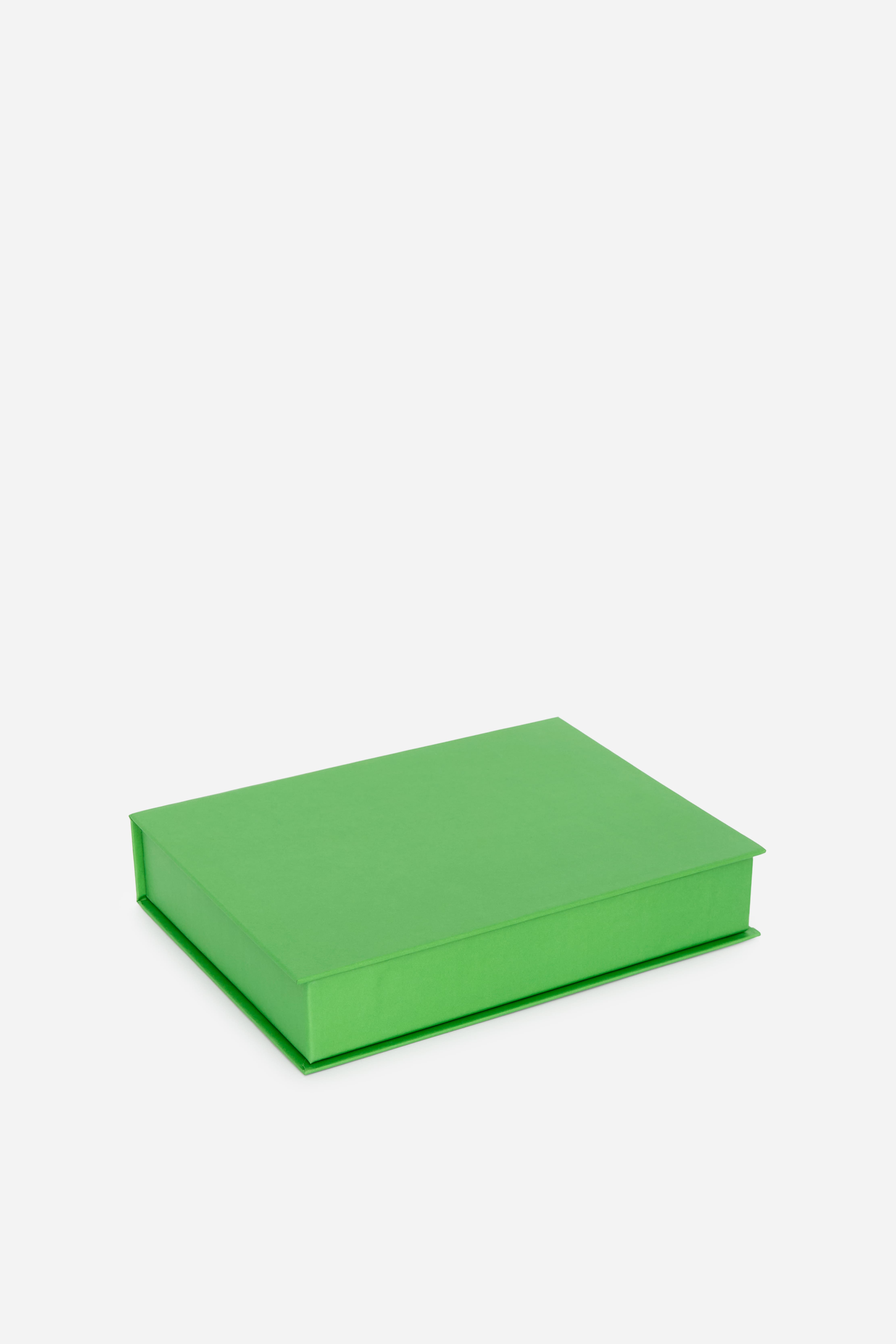 Petite boîte de rangement en papier - Vert/Bleu