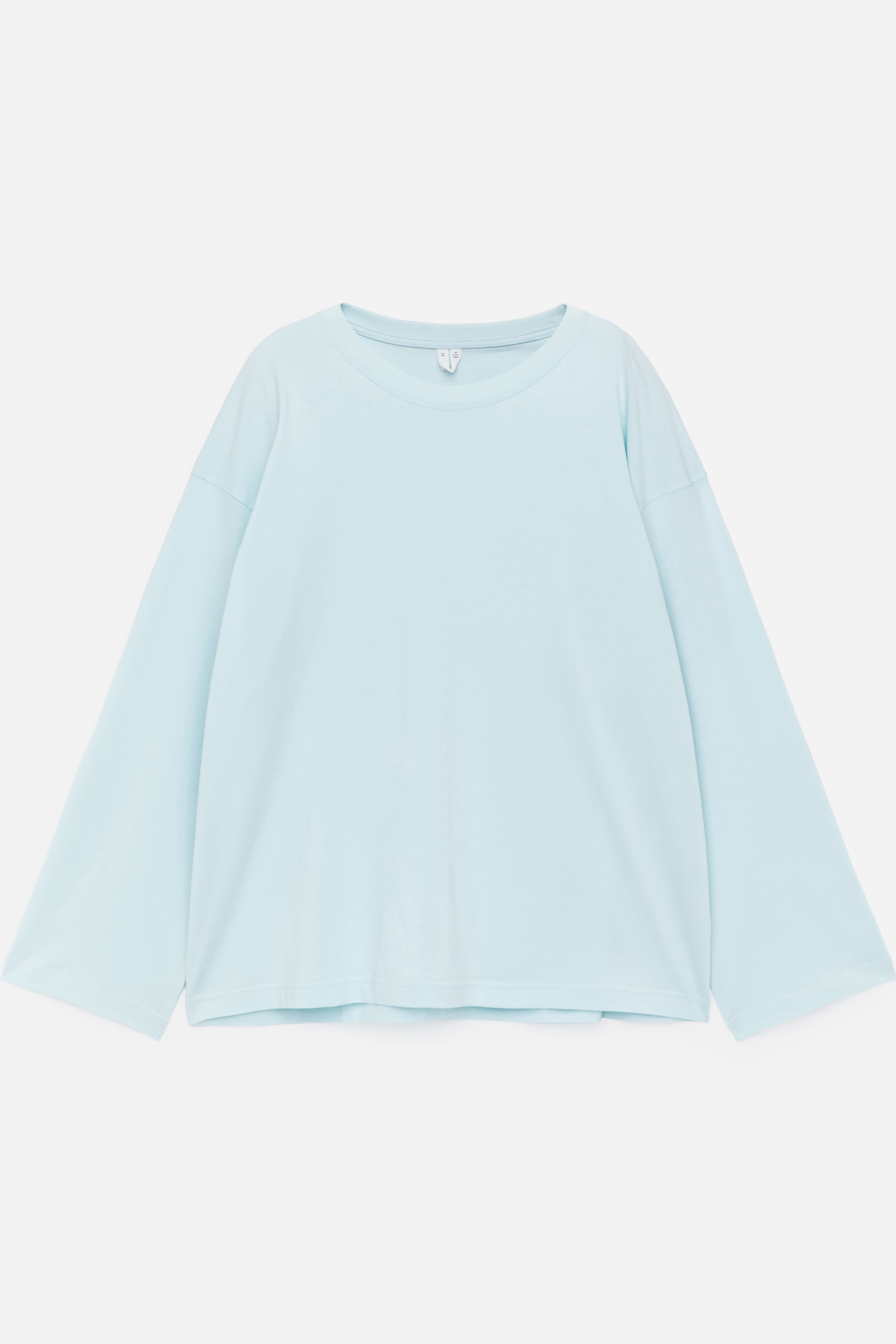 T-shirt oversize a maniche lunghe - Turchese/Nero/Bianco/Bianco/Multicolore/Blu scuro