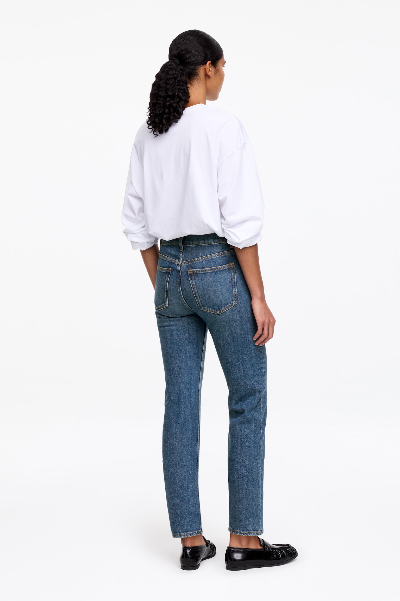 Jeans slim JADE CROPPED - Blu/Nero lavato/Bianco/Blu/Blu scuro/Blu scuro - 4
