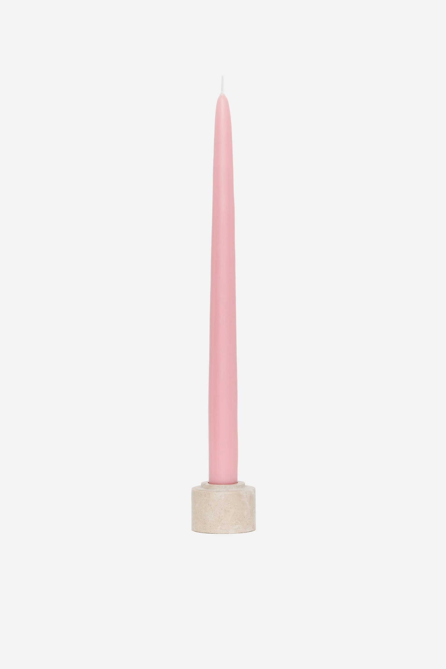 Set da 6 candele affusolate - Rosa/Giallo/Bianco sporco - 2