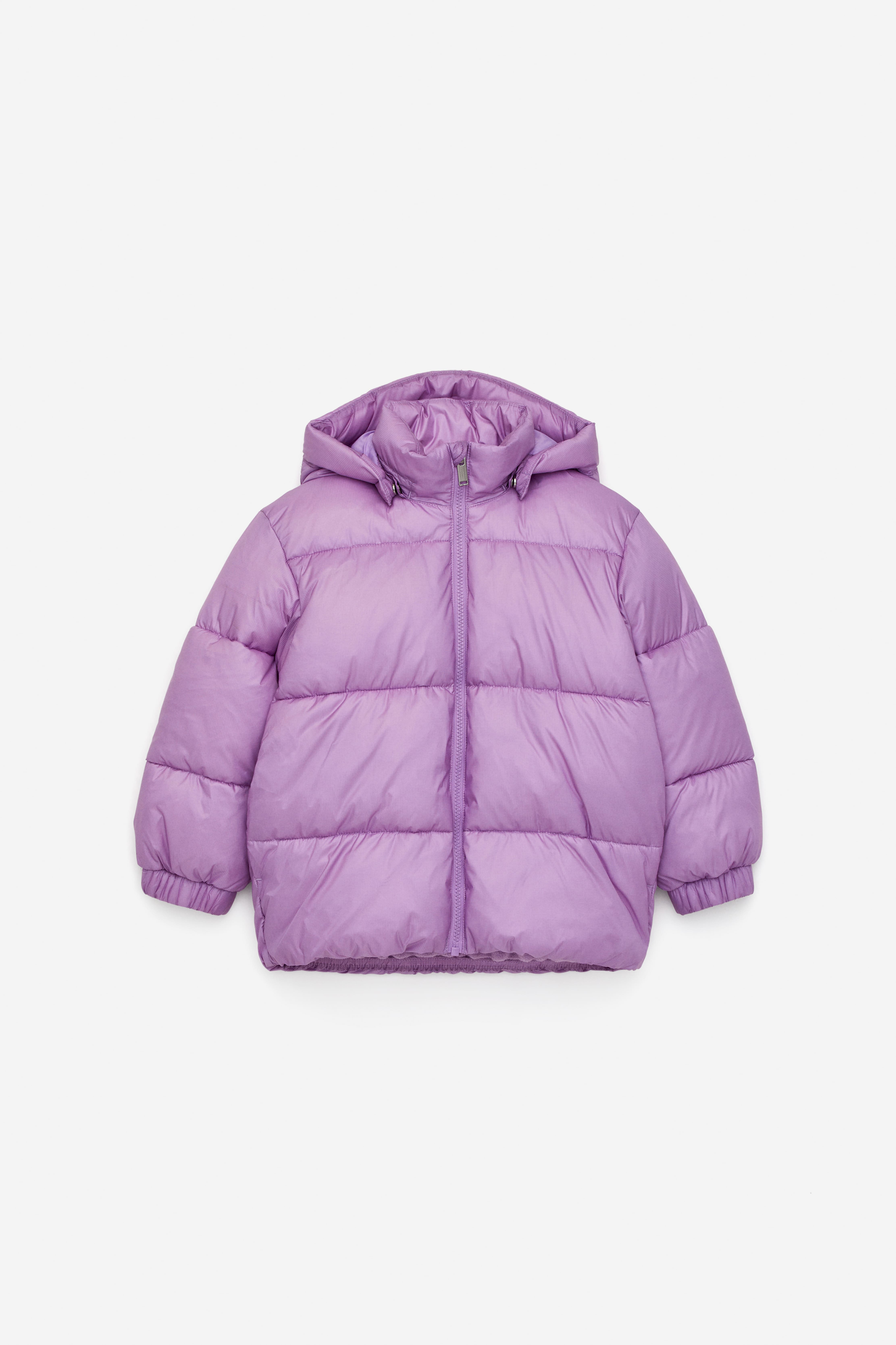 Vadderad pufferjacka - Lila/Blå