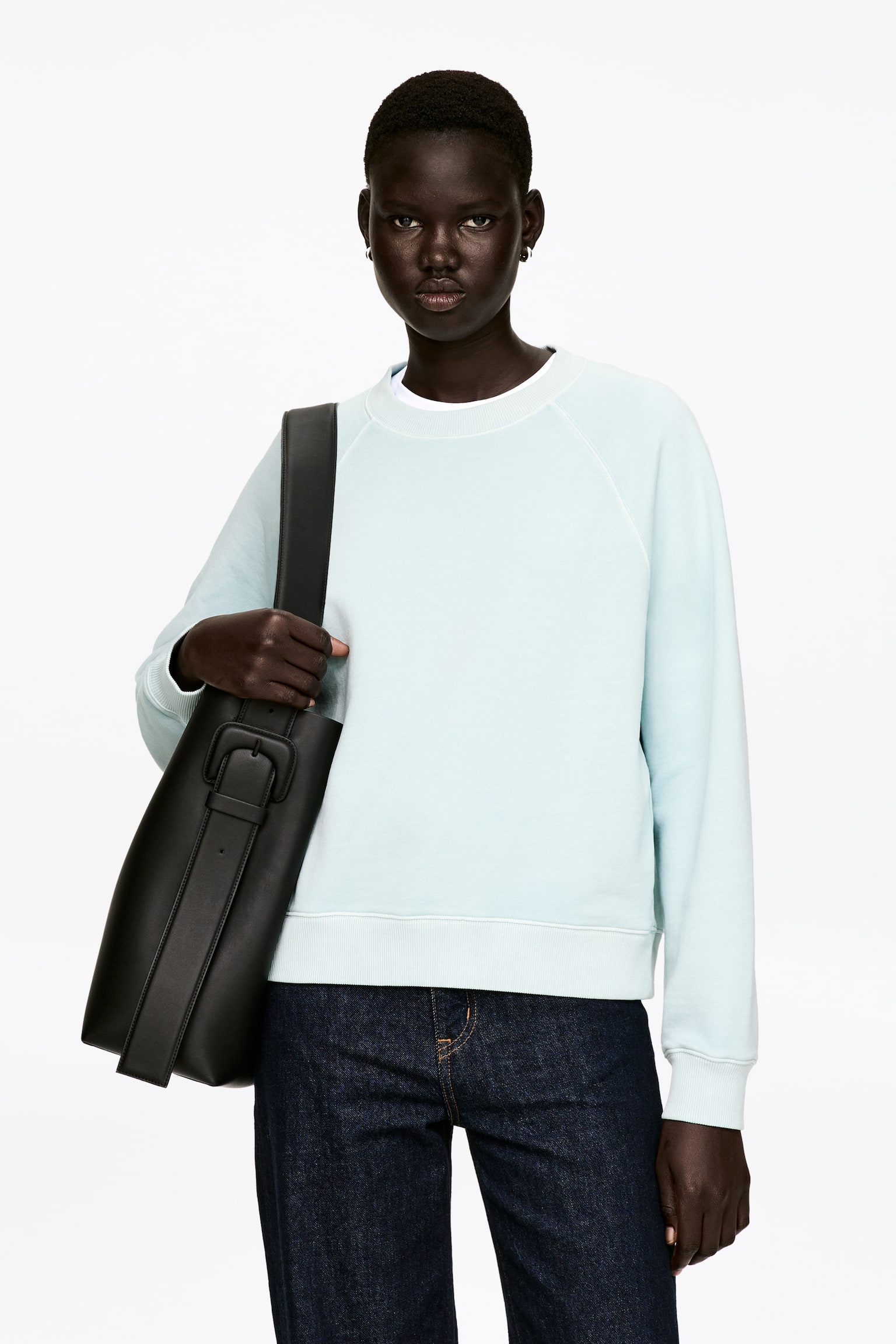 Felpa in spugna - Turchese chiaro/Blu/Marrone/Marrone scuro/Grigio mélange - 1