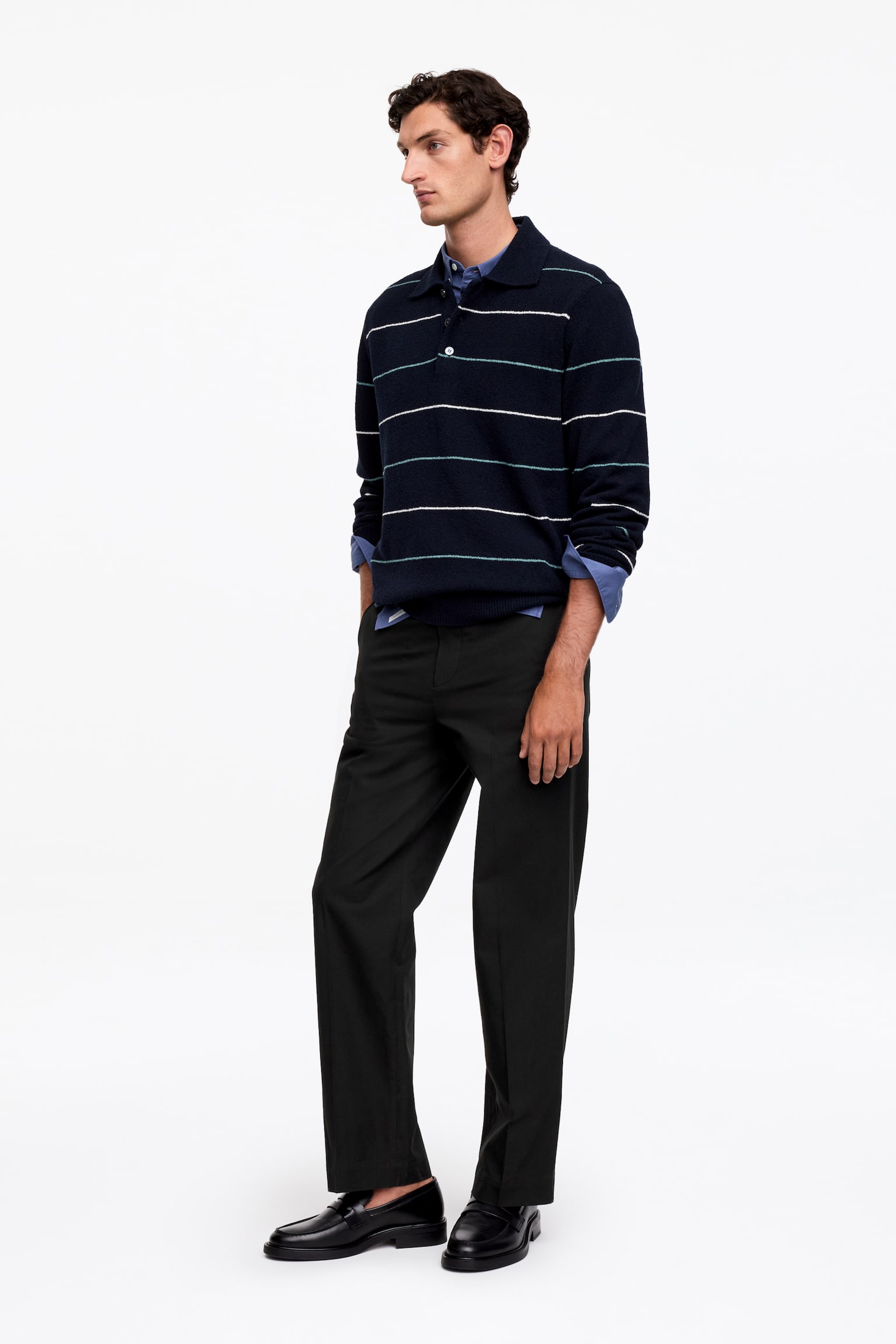 Lockere Hose aus Baumwolle und Lyocell - Schwarz - 4