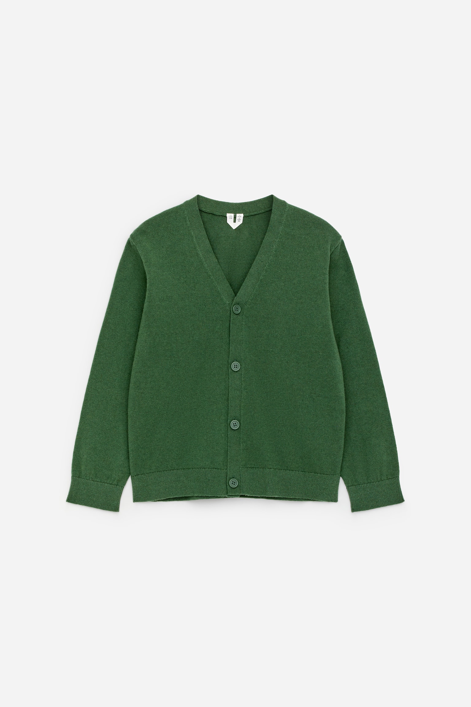 Strickjacke aus Baumwolle und Wolle - Grün/Knallblau