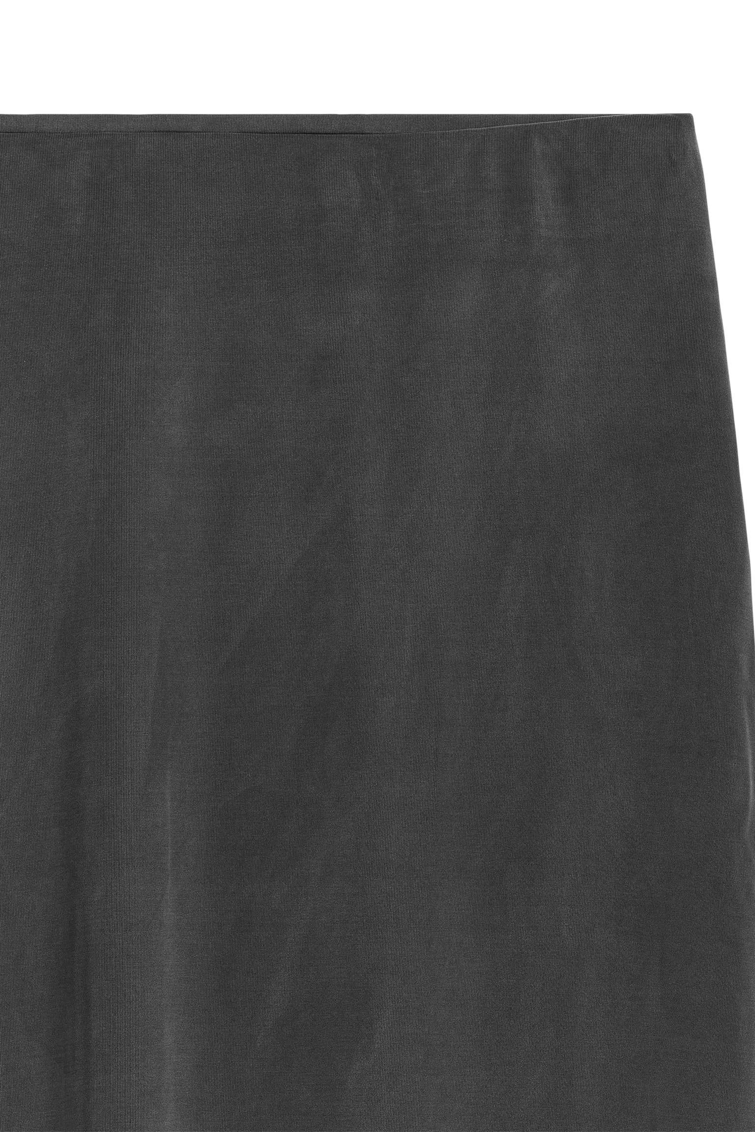 Long Cupro Skirt - Black - 2