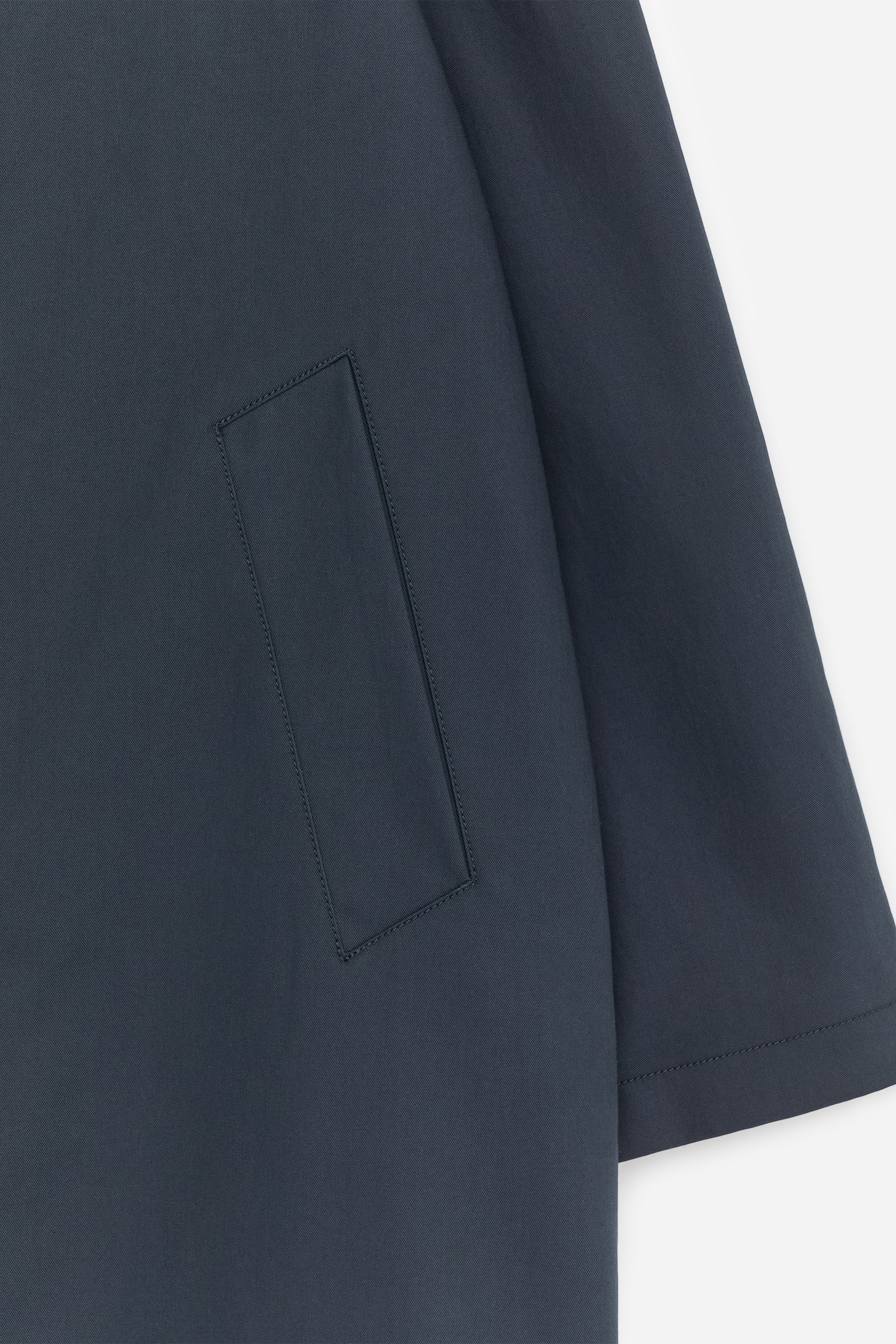 Lockerer Car Coat aus Baumwolle - Dunkelblau - 5