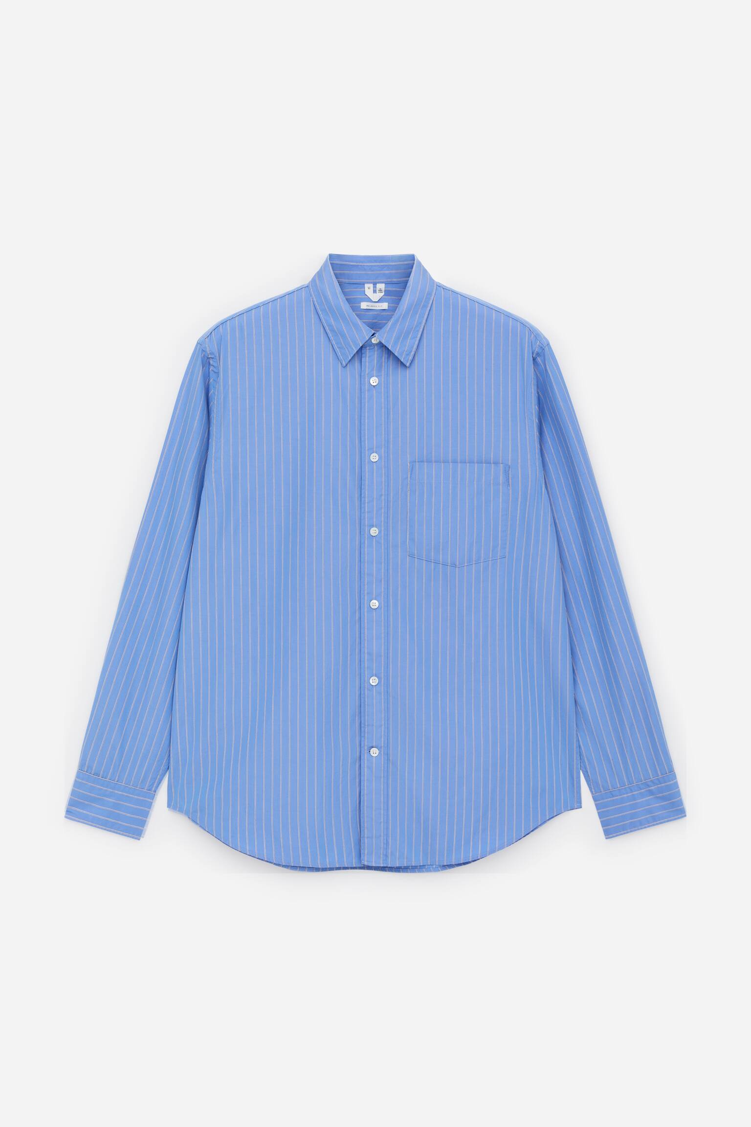 Legeres Popeline-Hemd - Blau/Streifen/Weiß/Blau - 2