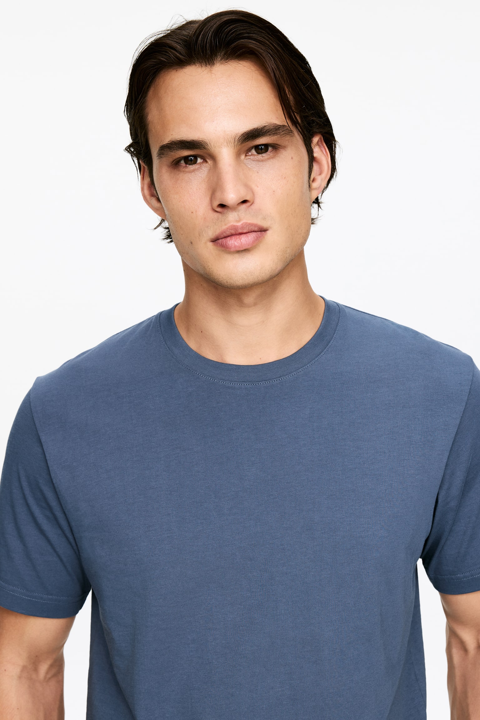 Tricou Regular 170 GSM - Albastru prăfuit/Negru/Alb/Albastru închis/Gri Melange - 3