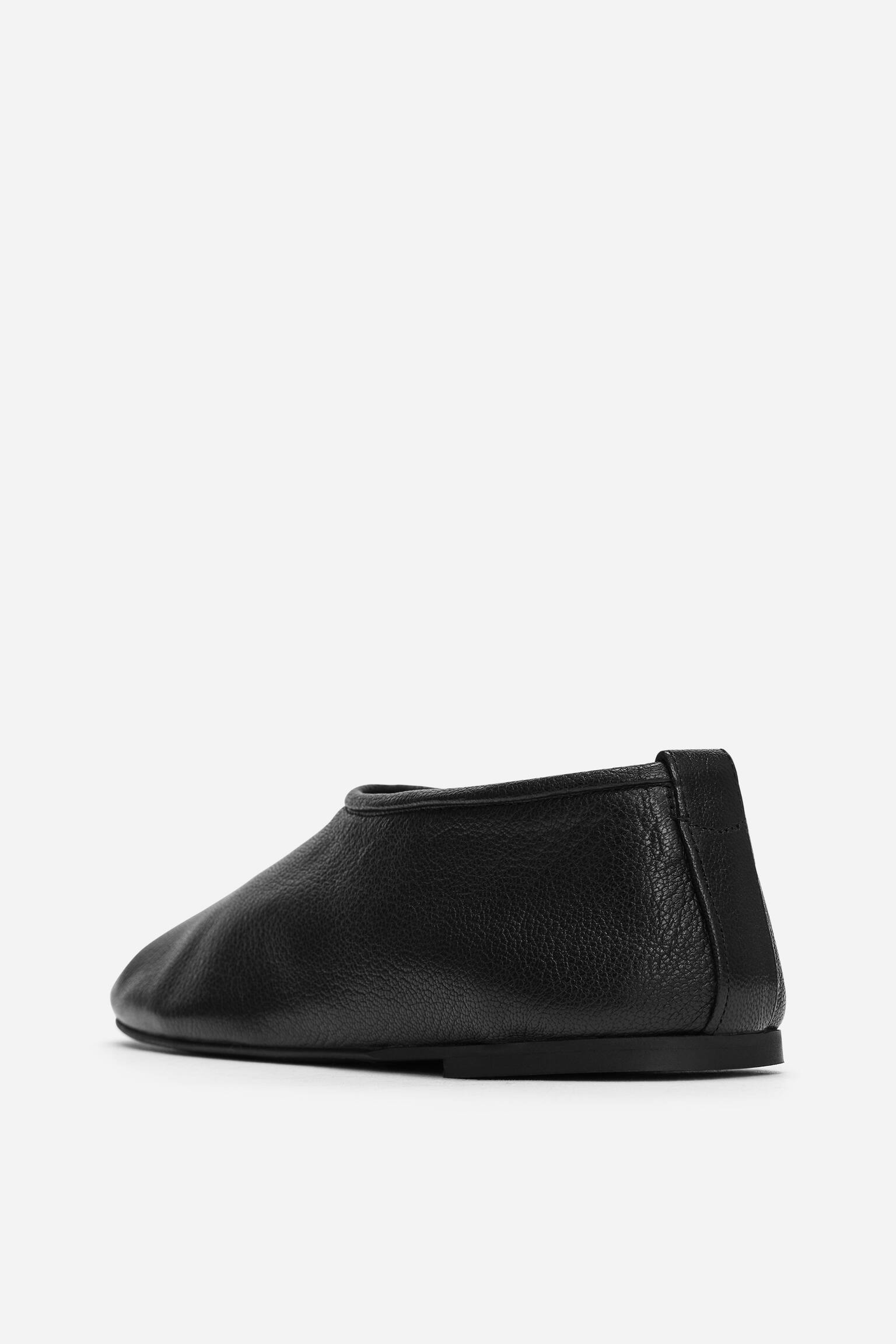Ballerine a pantofola in pelle - Nero/Marrone/Grigio - 7