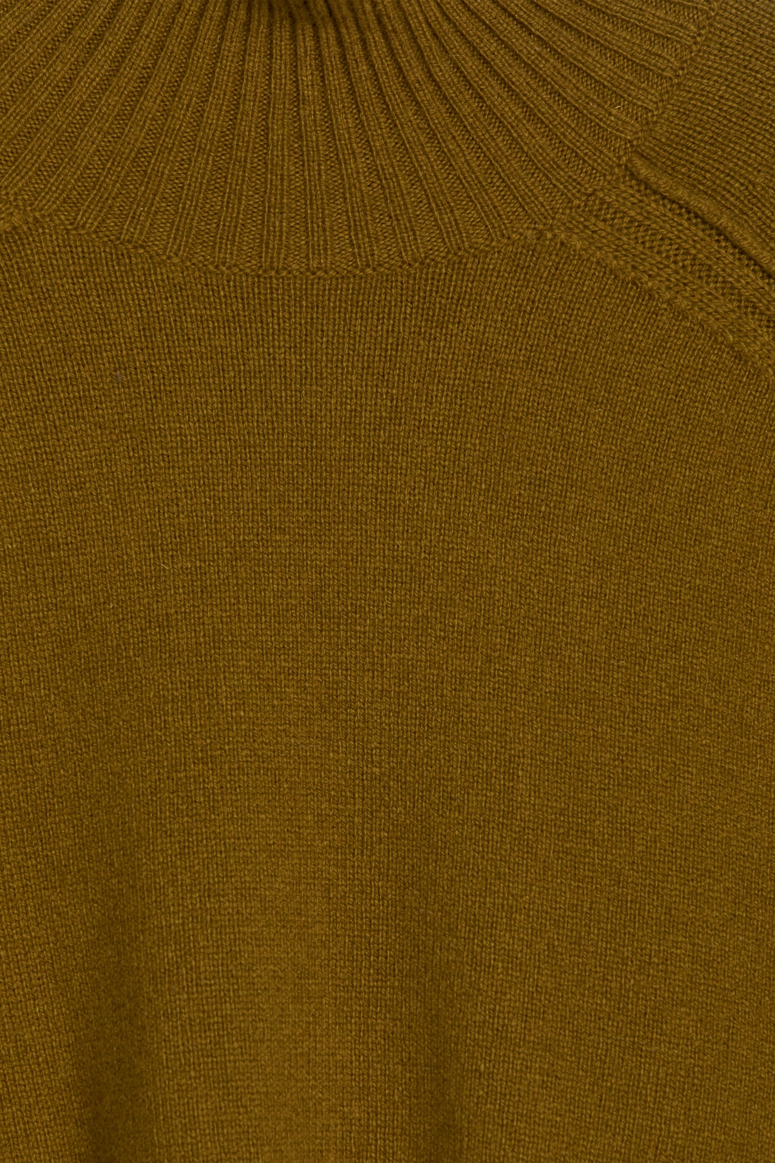 Roll-Neck Wool Jumper - Khaki Green/Dark Blue - 5