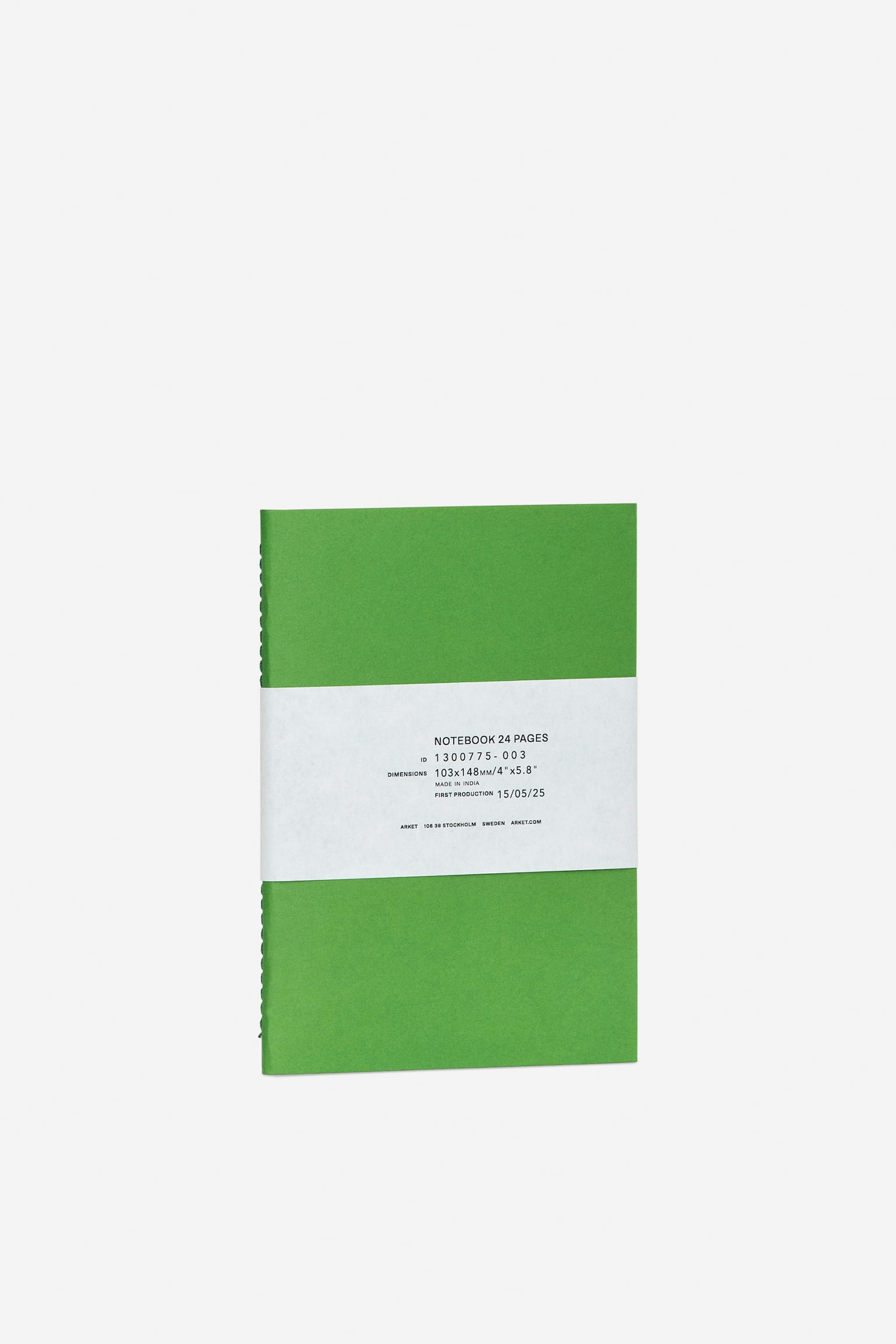 A6-Notizbuch - Grün/Gelb - 1