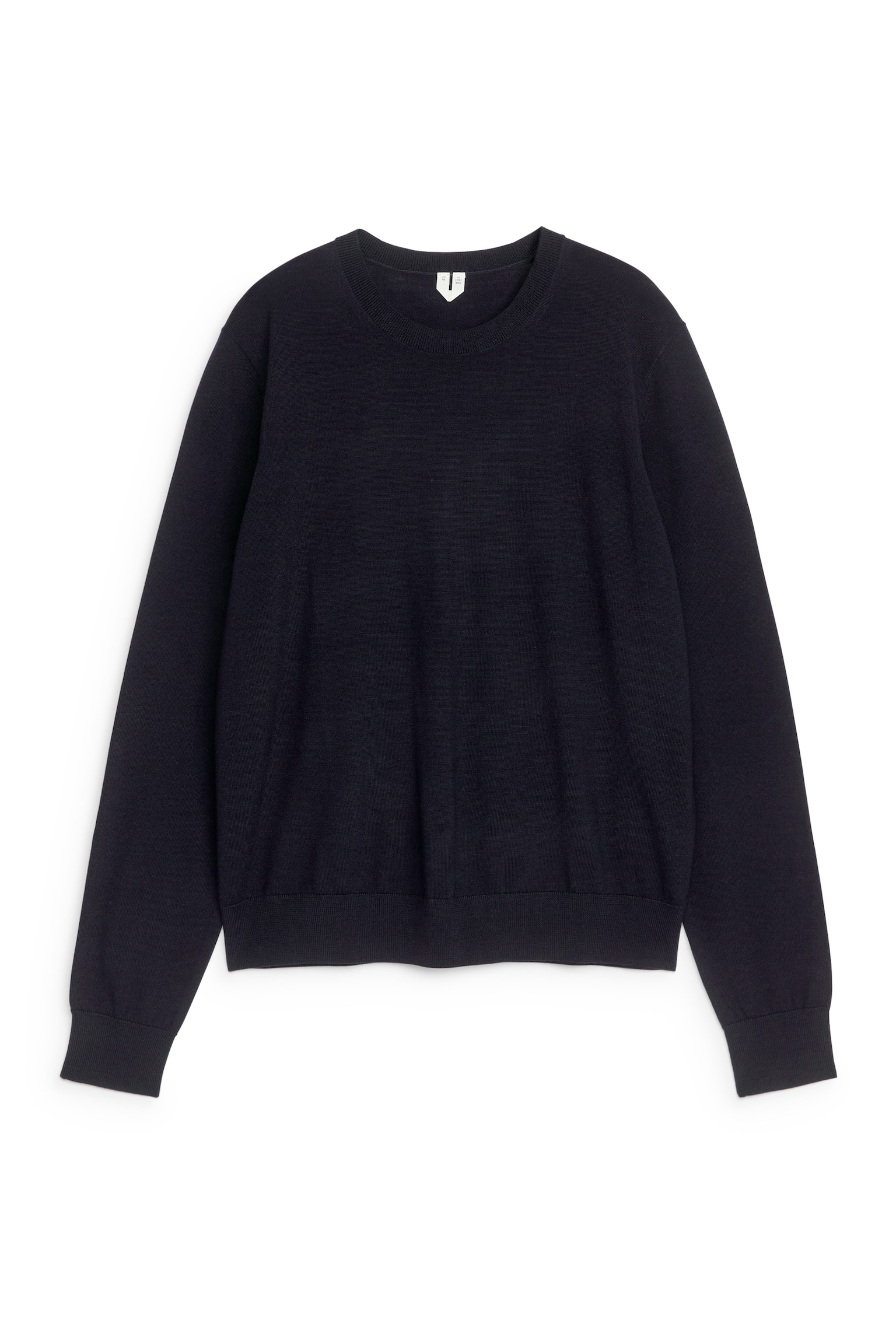 Fine-Knit Merino Jumper - Dark Blue/Grey Melange/Black/Dark Beige - 2