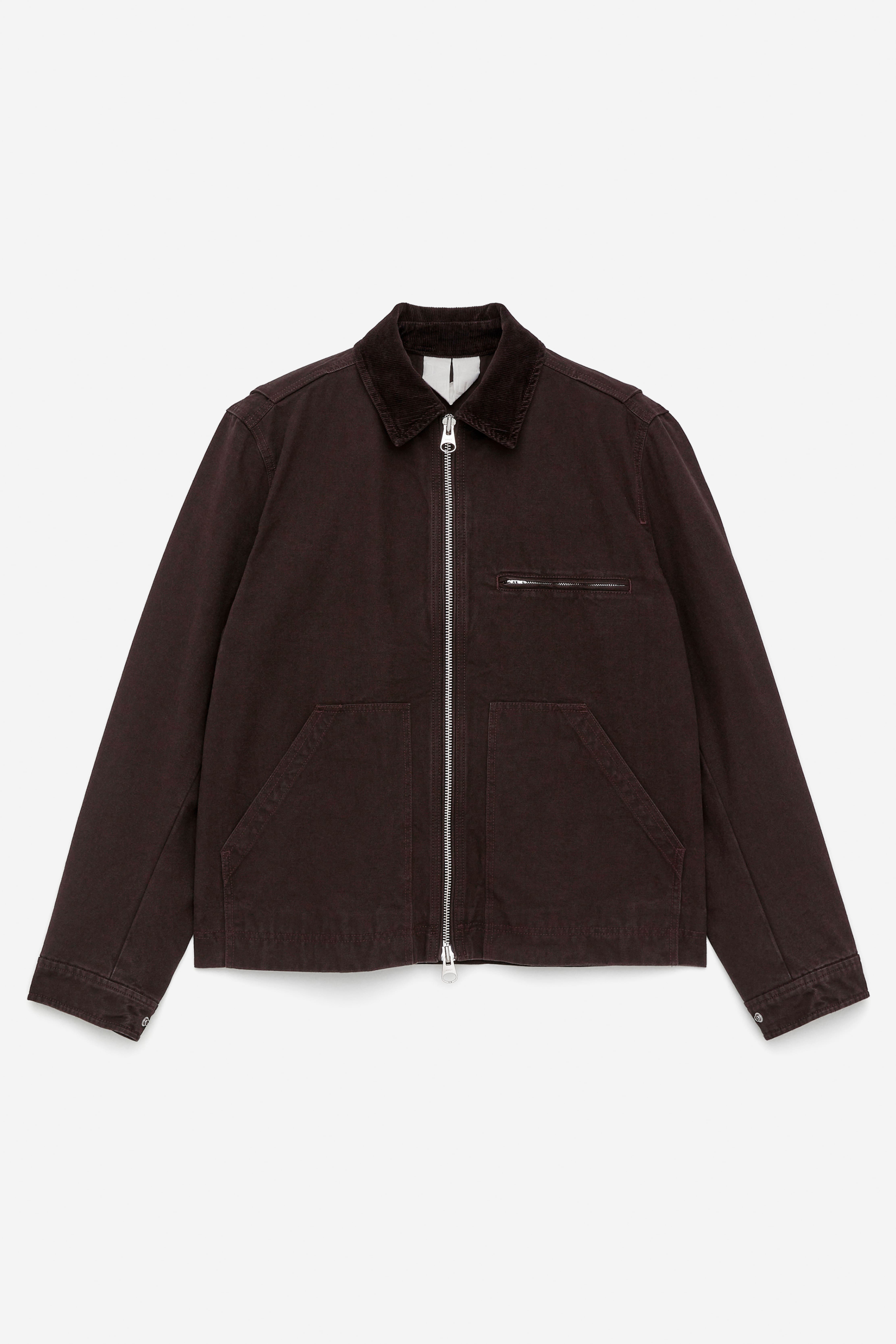 Giacca in tela di cotone - Marrone