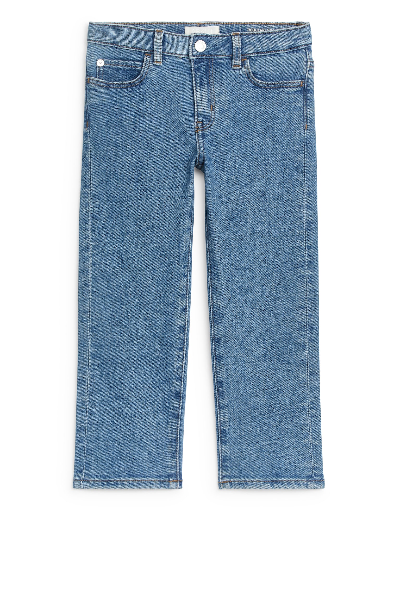 Regular Stretch Jeans - Mid Blue/Blue/Black - 1