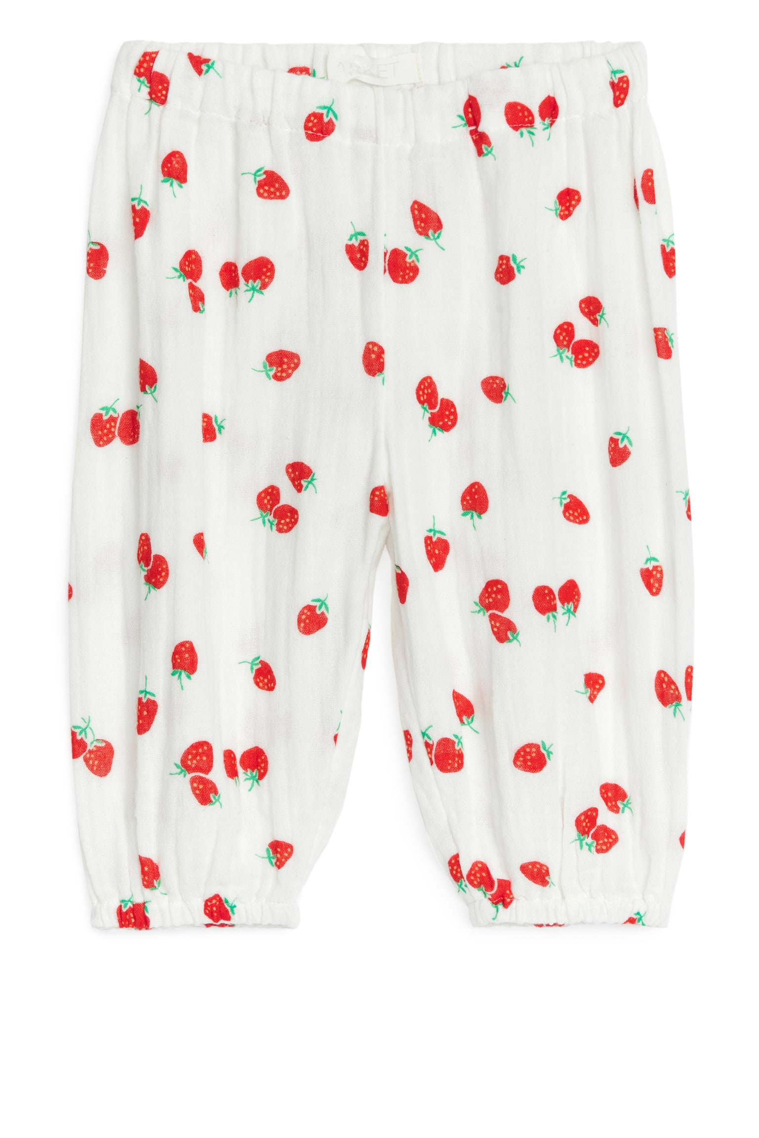 Cotton Muslin Trousers - White - 1