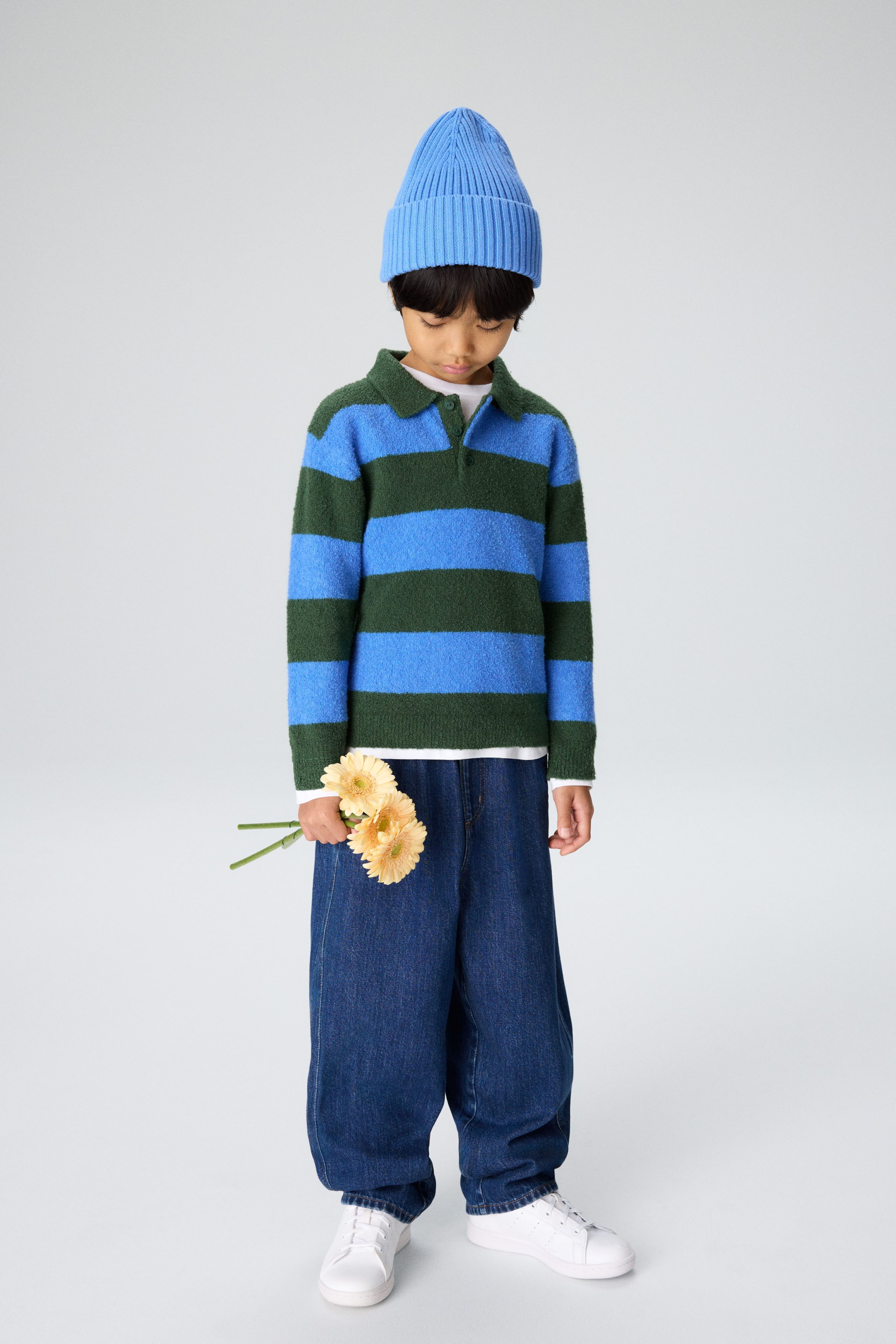 Rippstrickmütze - Blau/Blau/Khakigrün/Orange/Rosa/Blau/Burgunderrot/Knallrot/Rosa/Beige/Grün/Lila