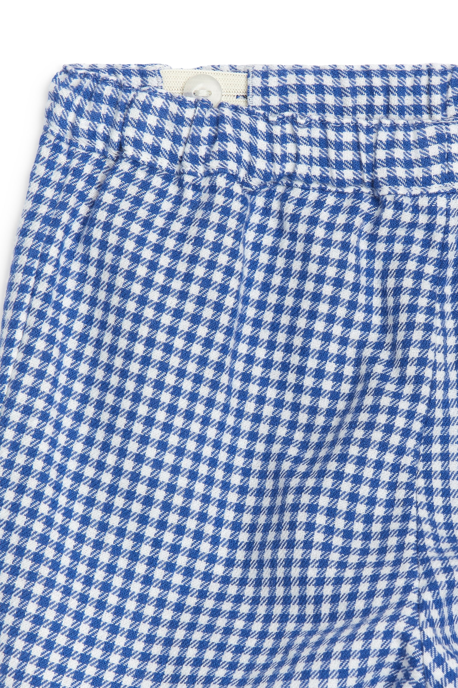 Cotton Flannel Trousers - White/Blue - 2