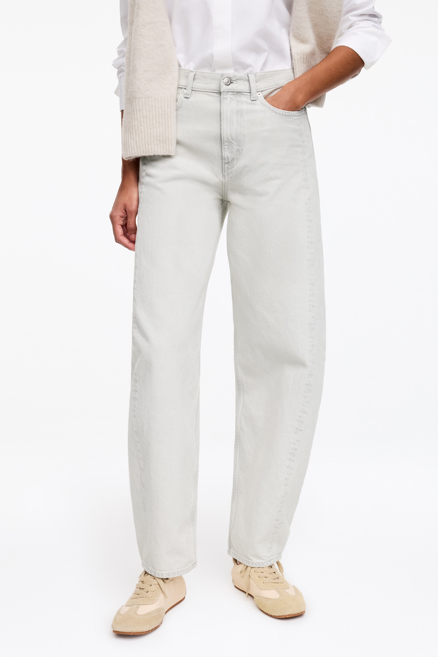 BLOOM barrel-leg jeans - Off-white/Svart/Blå/Mellanblå/Vit/Svart - 7