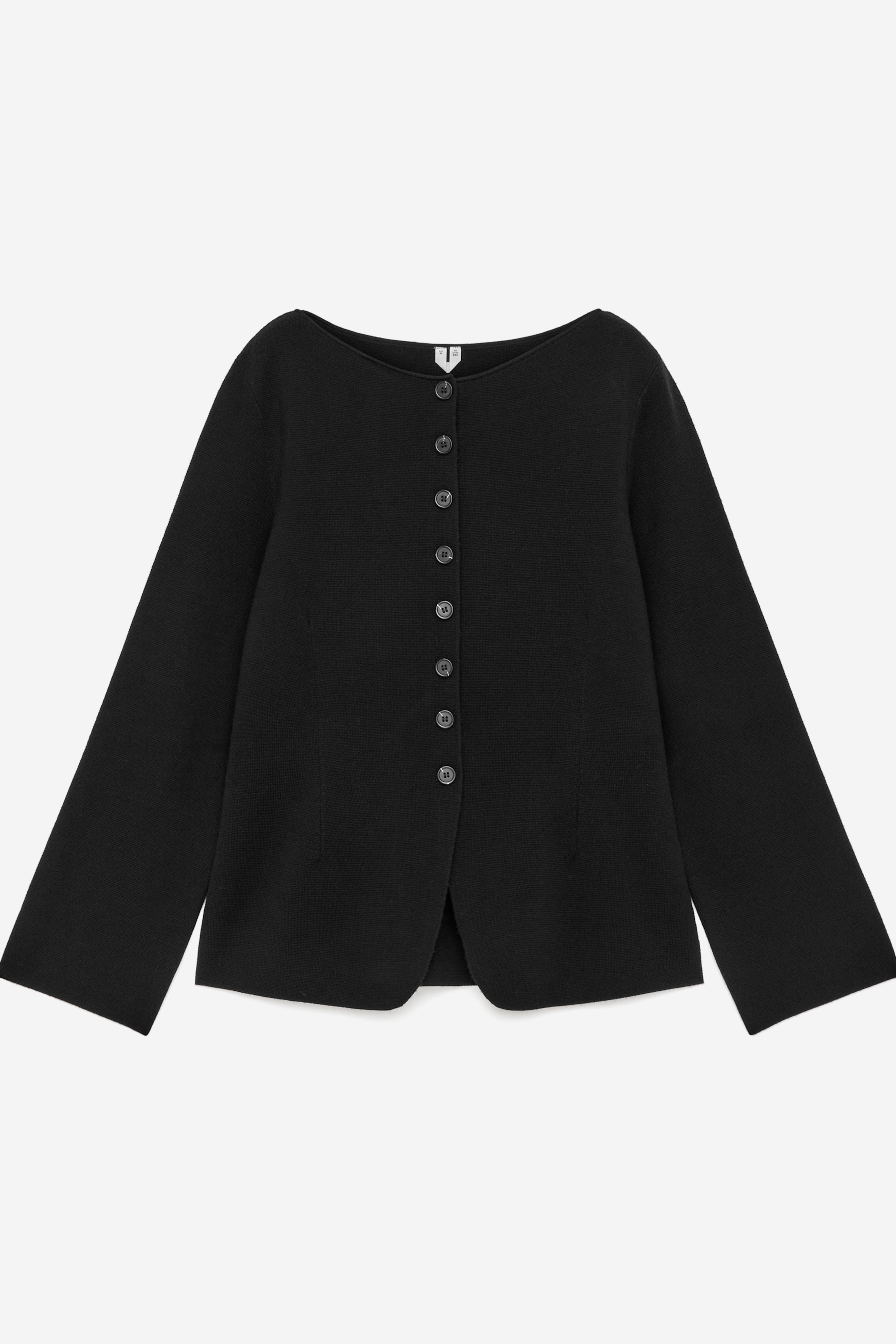 Gilet en laine mérinos - Noir/Rouge