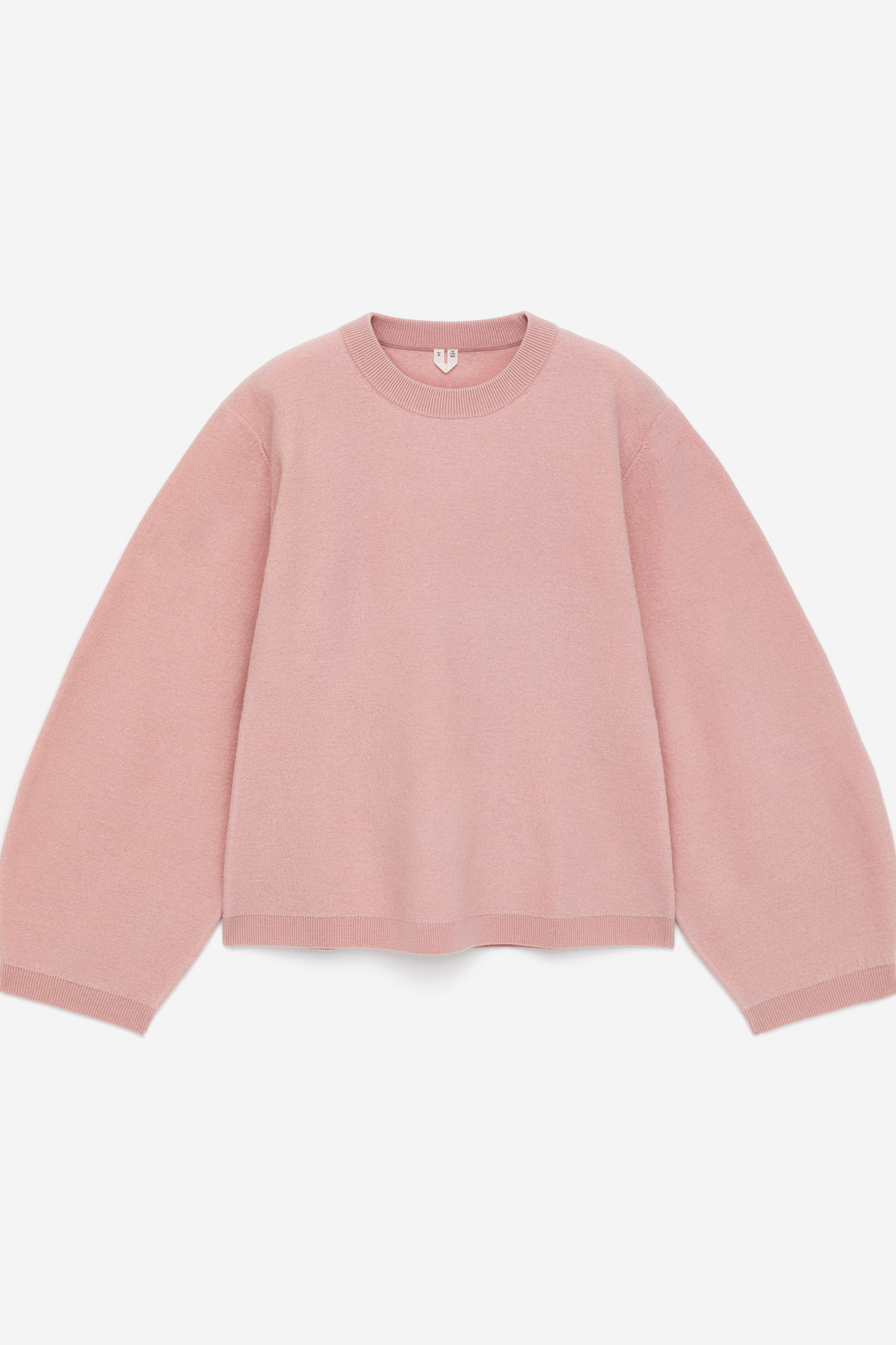 Maglione in lana cotta - Rosa polvere