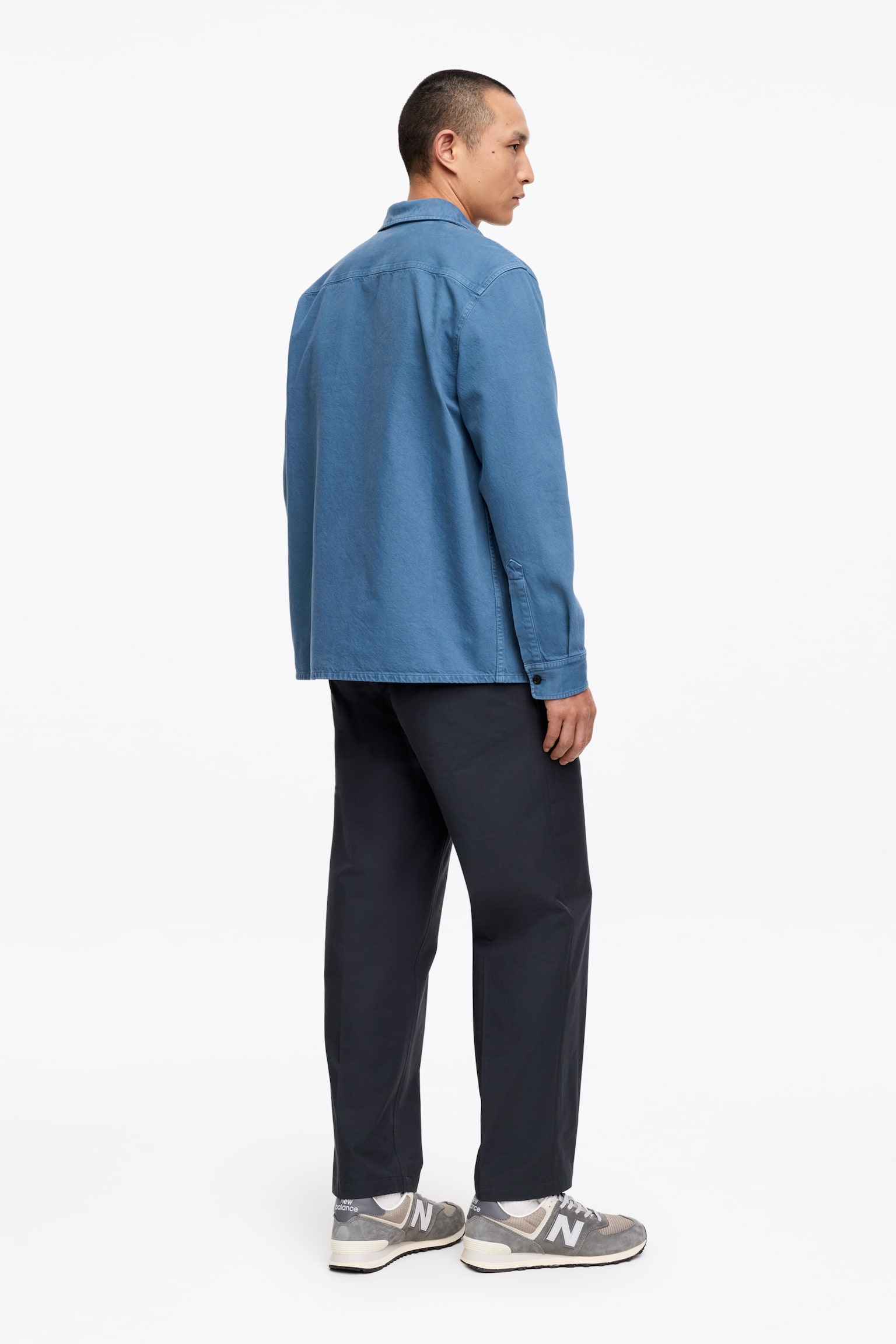 Overshirt aus Baumwolle - Blau/Beige/Braun - 3