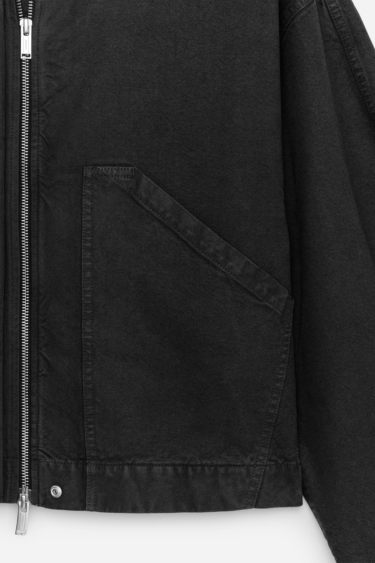 Jacke aus Baumwolle - Verwaschenes Schwarz - 5