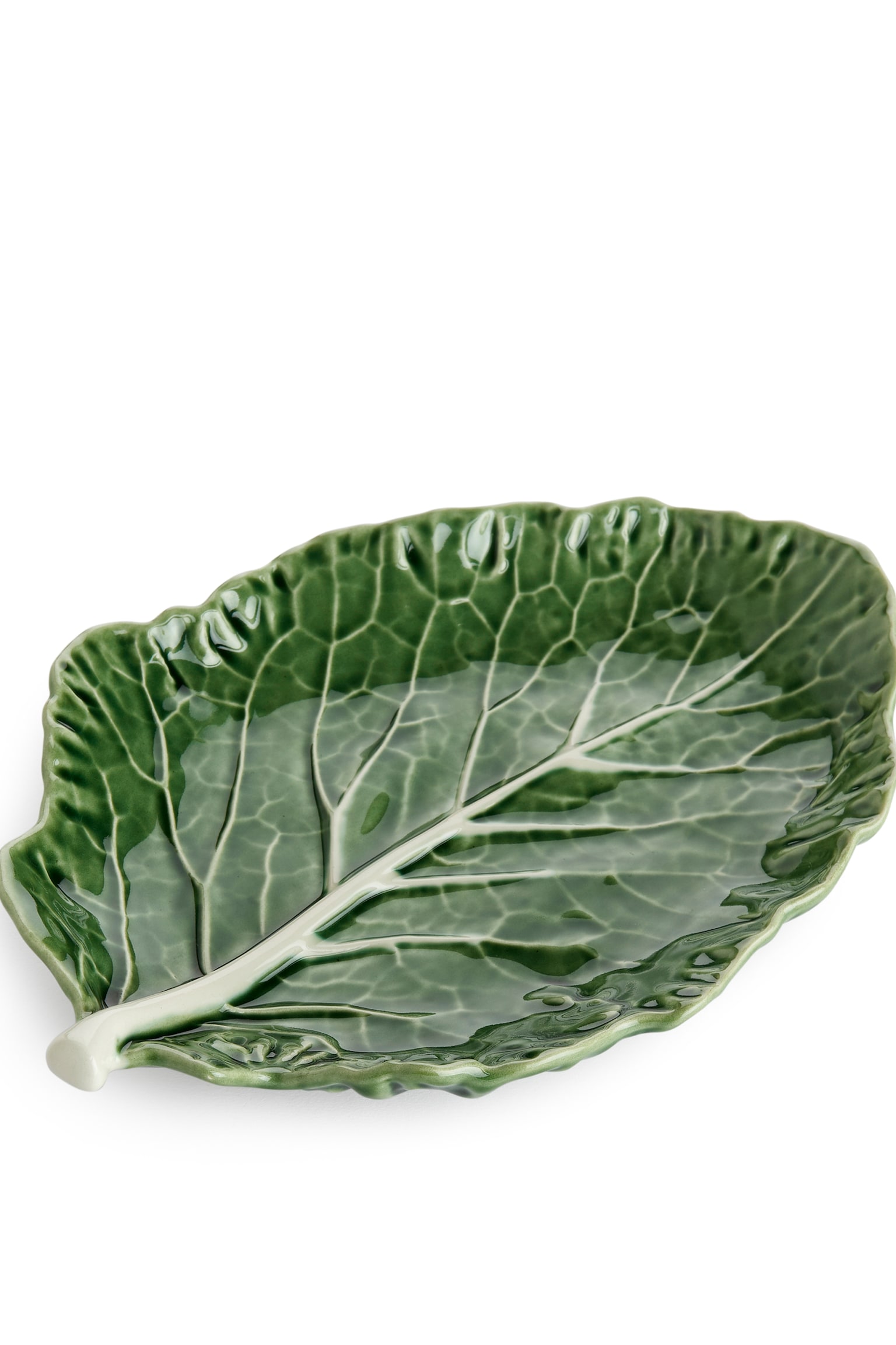 Bordallo Pinheiro Leaf Plate - Green - 3