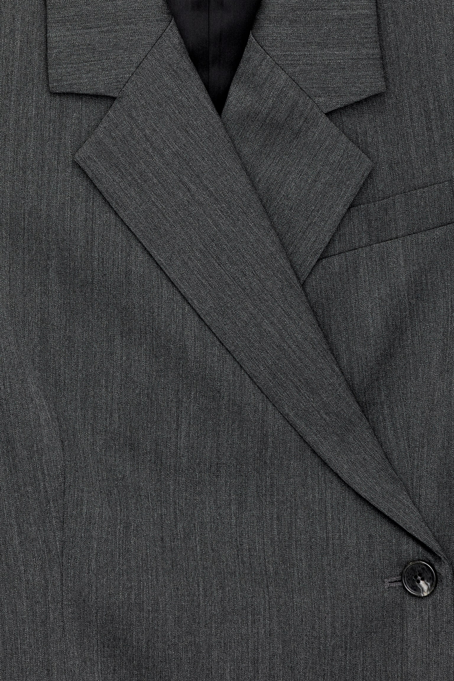 Wickelblazer aus Wollmischung - Graumeliert - 3
