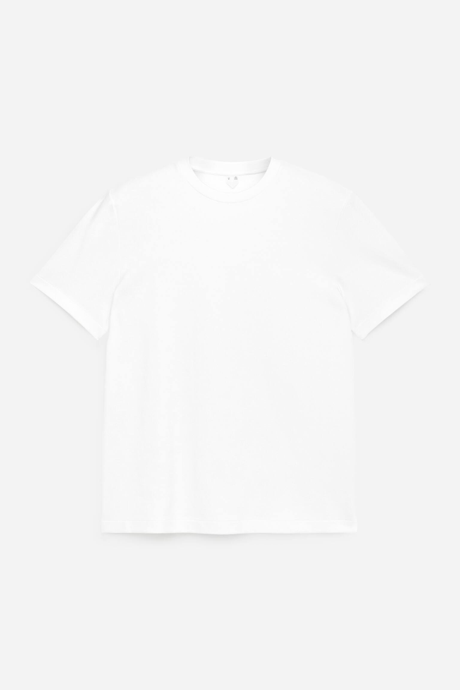 Regular interlock T-shirt - Vit/Svart - 2