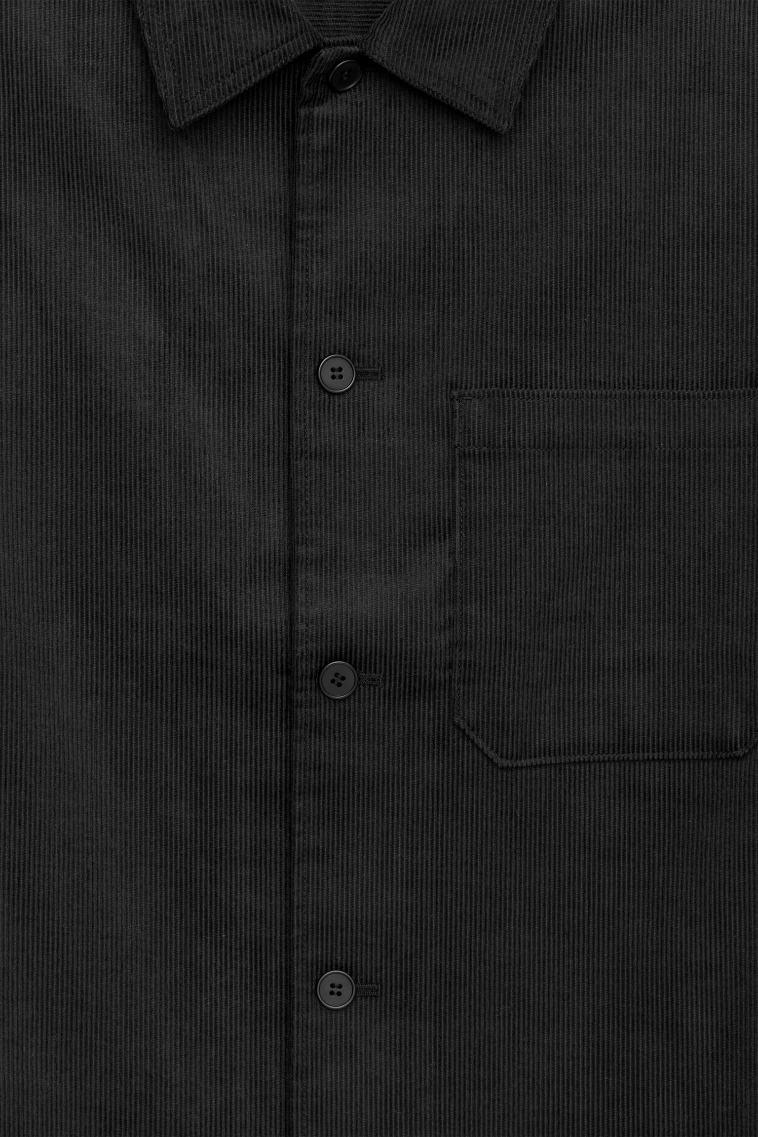 Manšestrová košeľa - Čierna/Zelená - 3