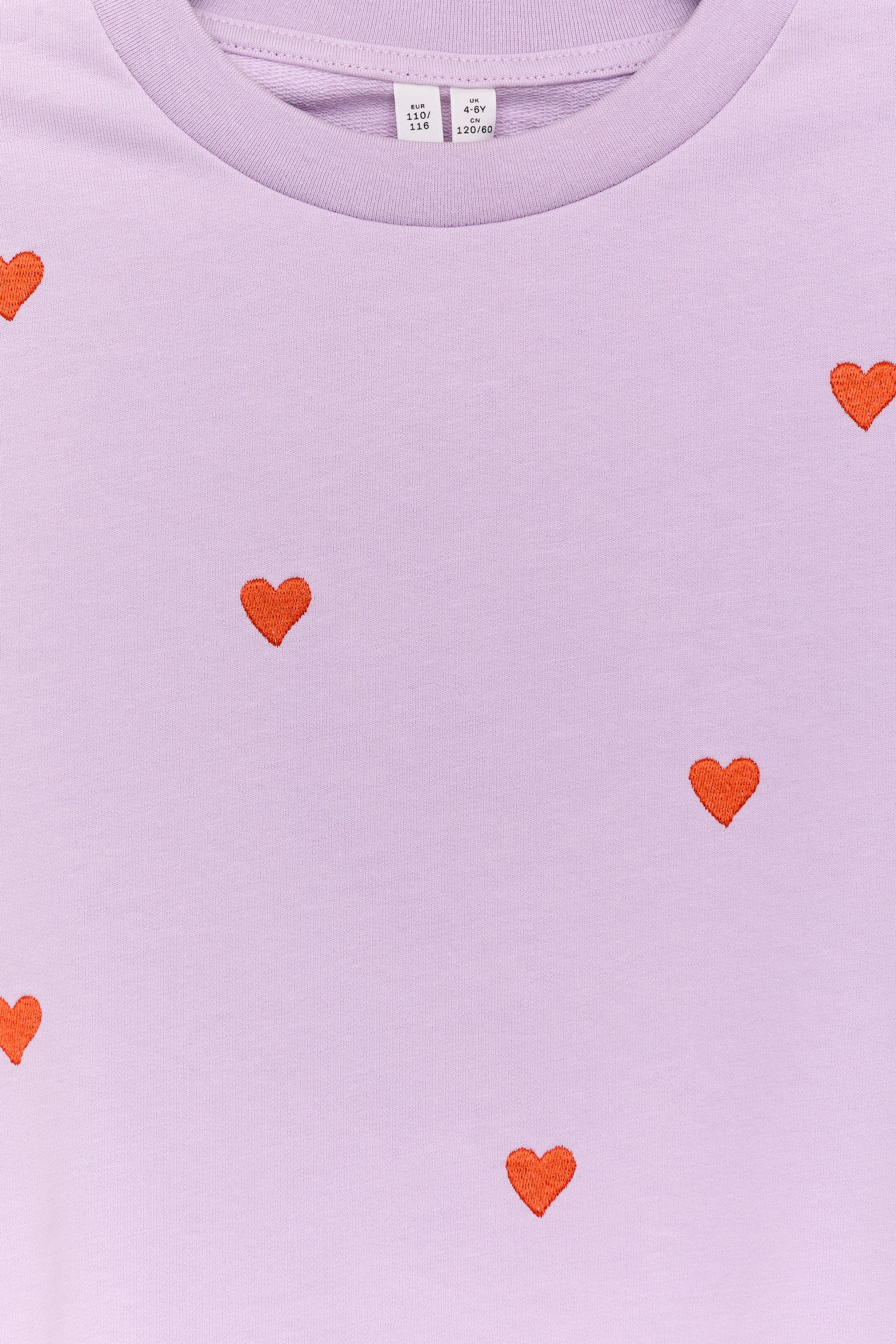 Froteecollegepaita - Liila/punaiset sydämet/Vihreä/Tummansininen/sydämet - 2