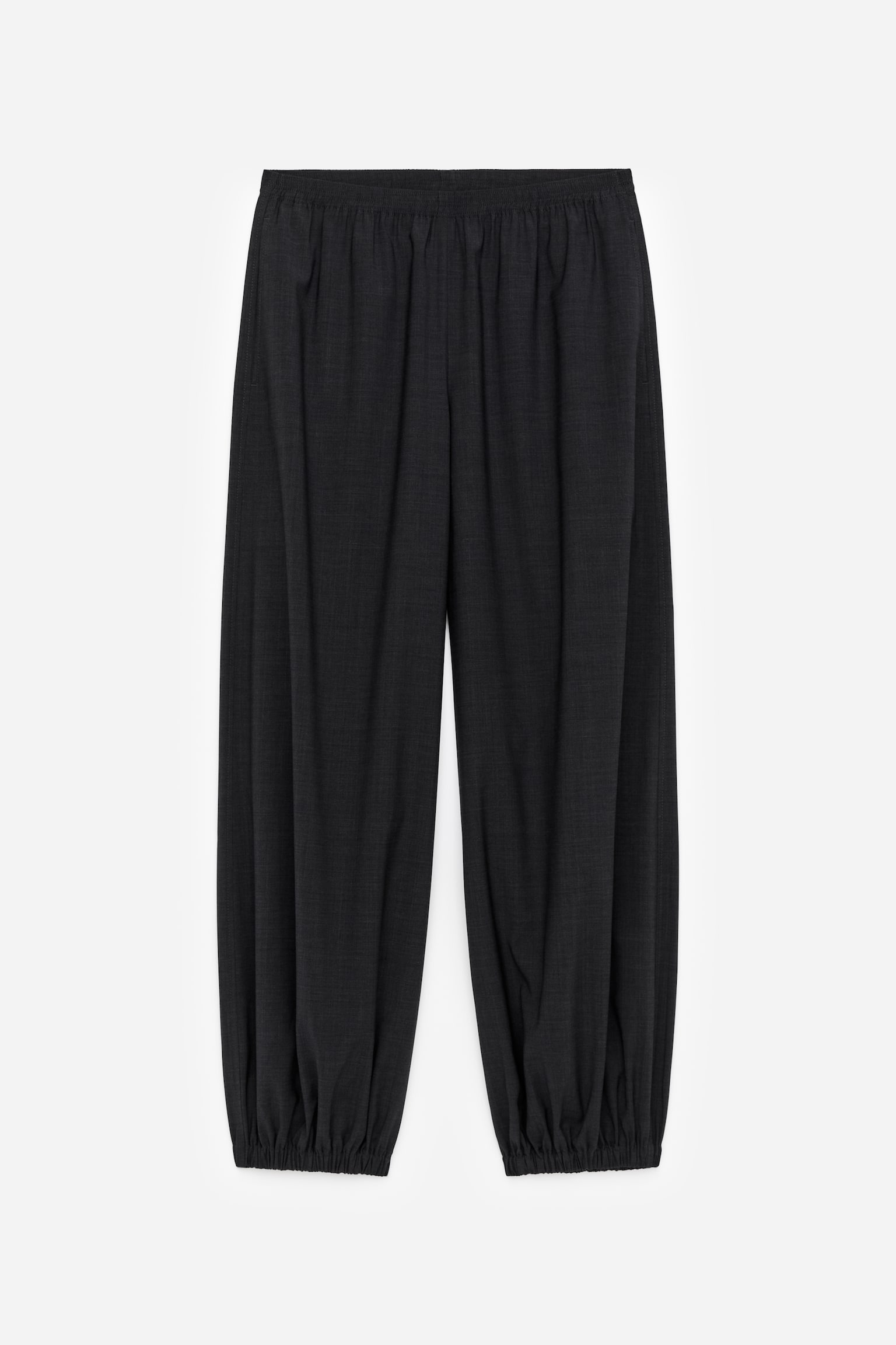 Pantaloni barrel - Grigio scuro/Nero - 1
