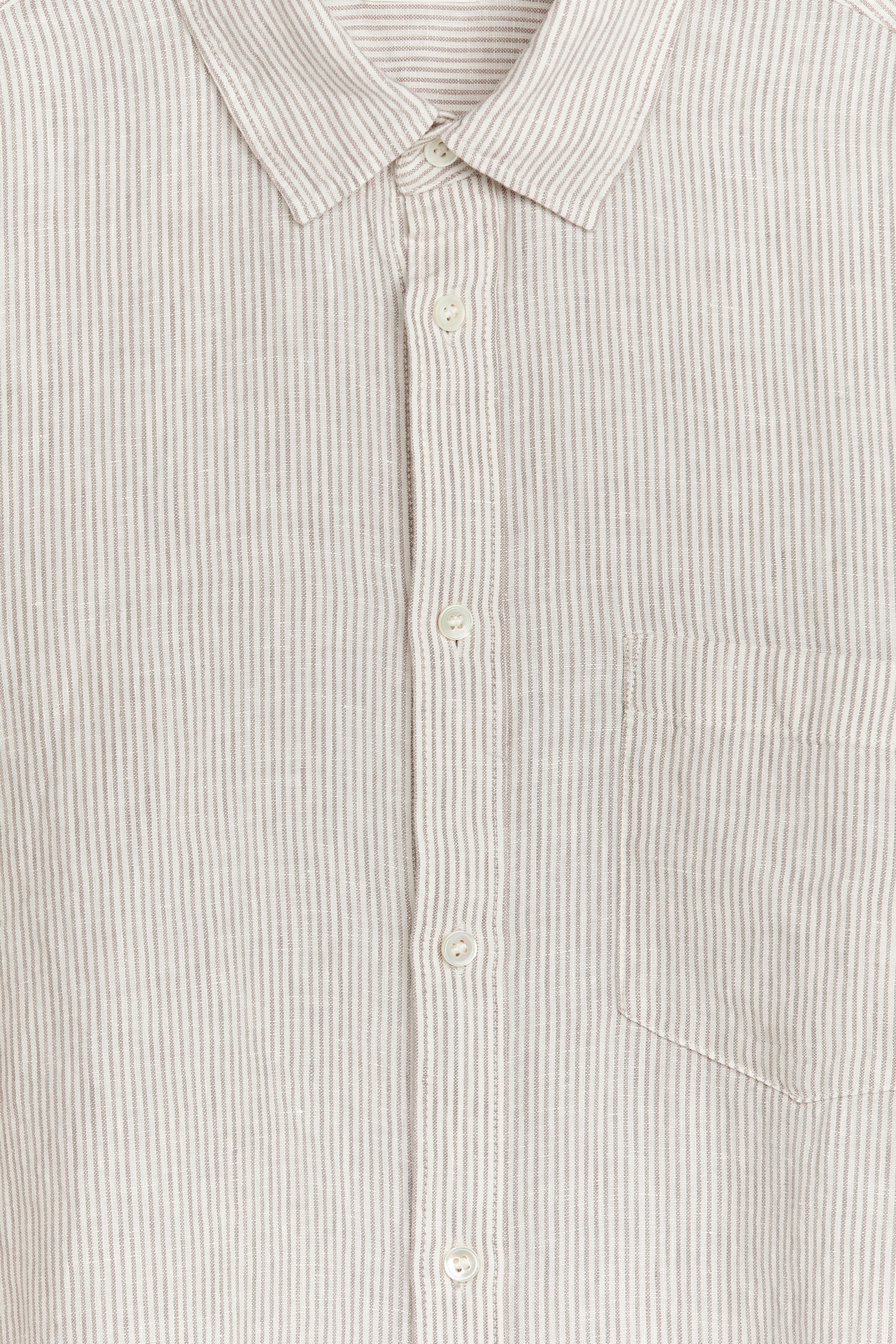 Regular-Fit Linen Shirt - White/Mole/Dark Mole Melange/Dark Blue/Dark Green/Beige/Soft Green Melange/Off-White - 2