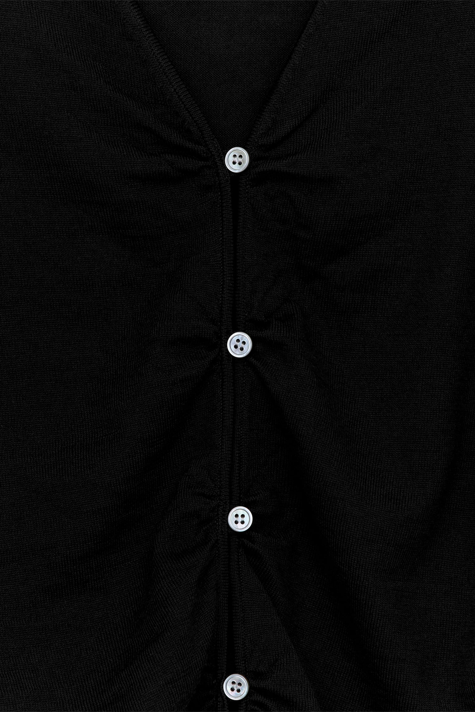 Oberteil aus Merinowolle - Schwarz - 5