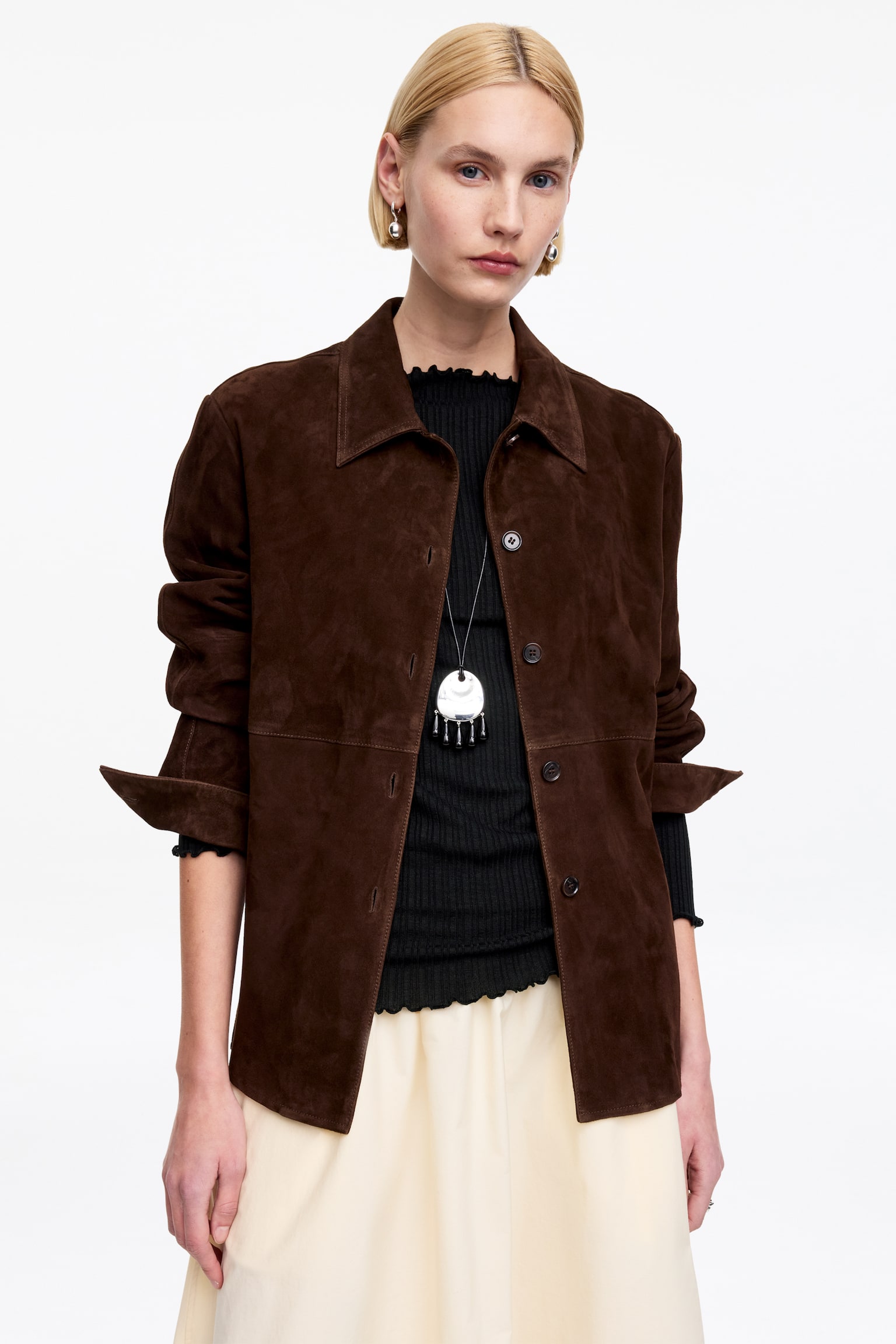 Topp med båtringning - Svart/Off-white - 4