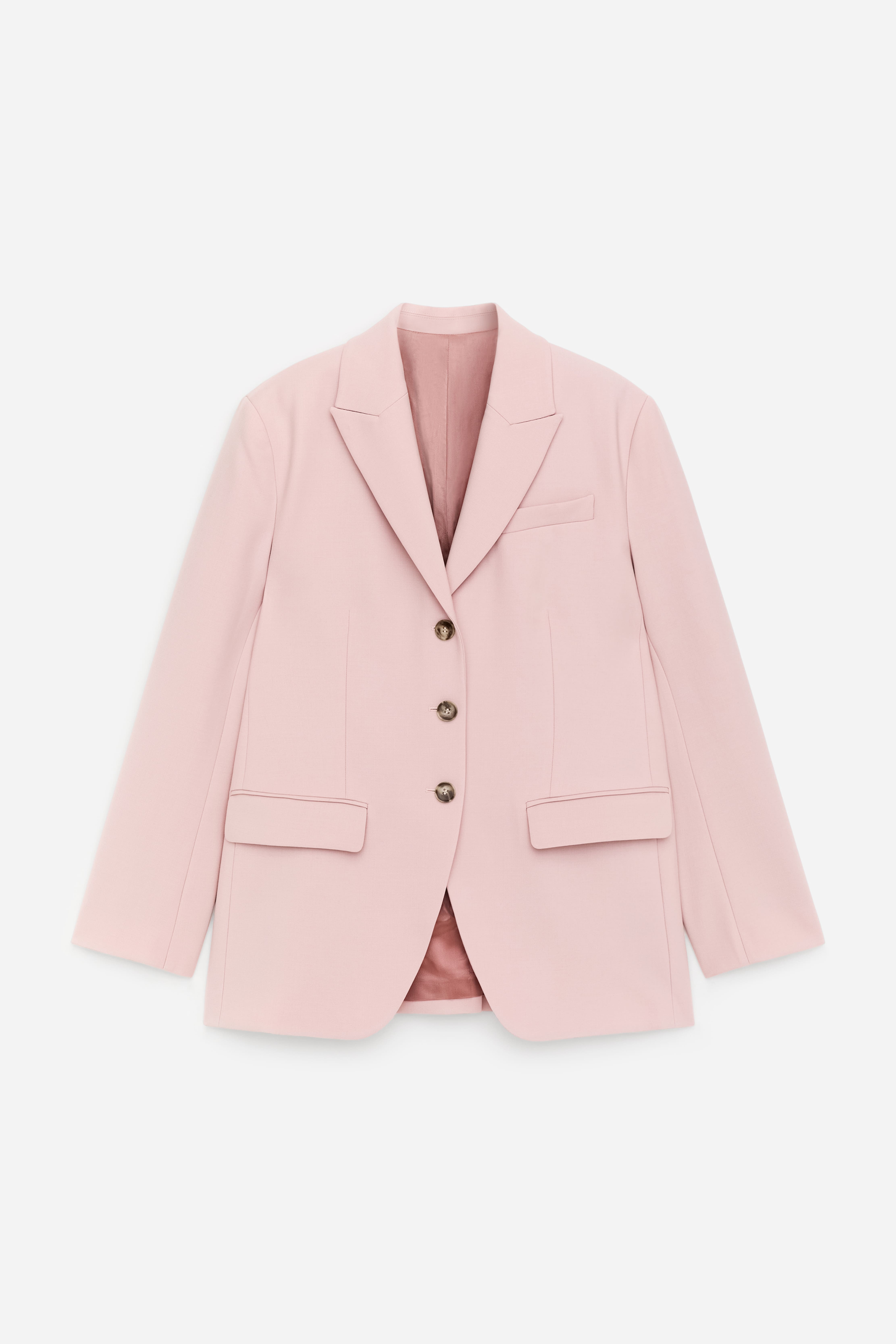 Einreihiger Blazer - Rosa