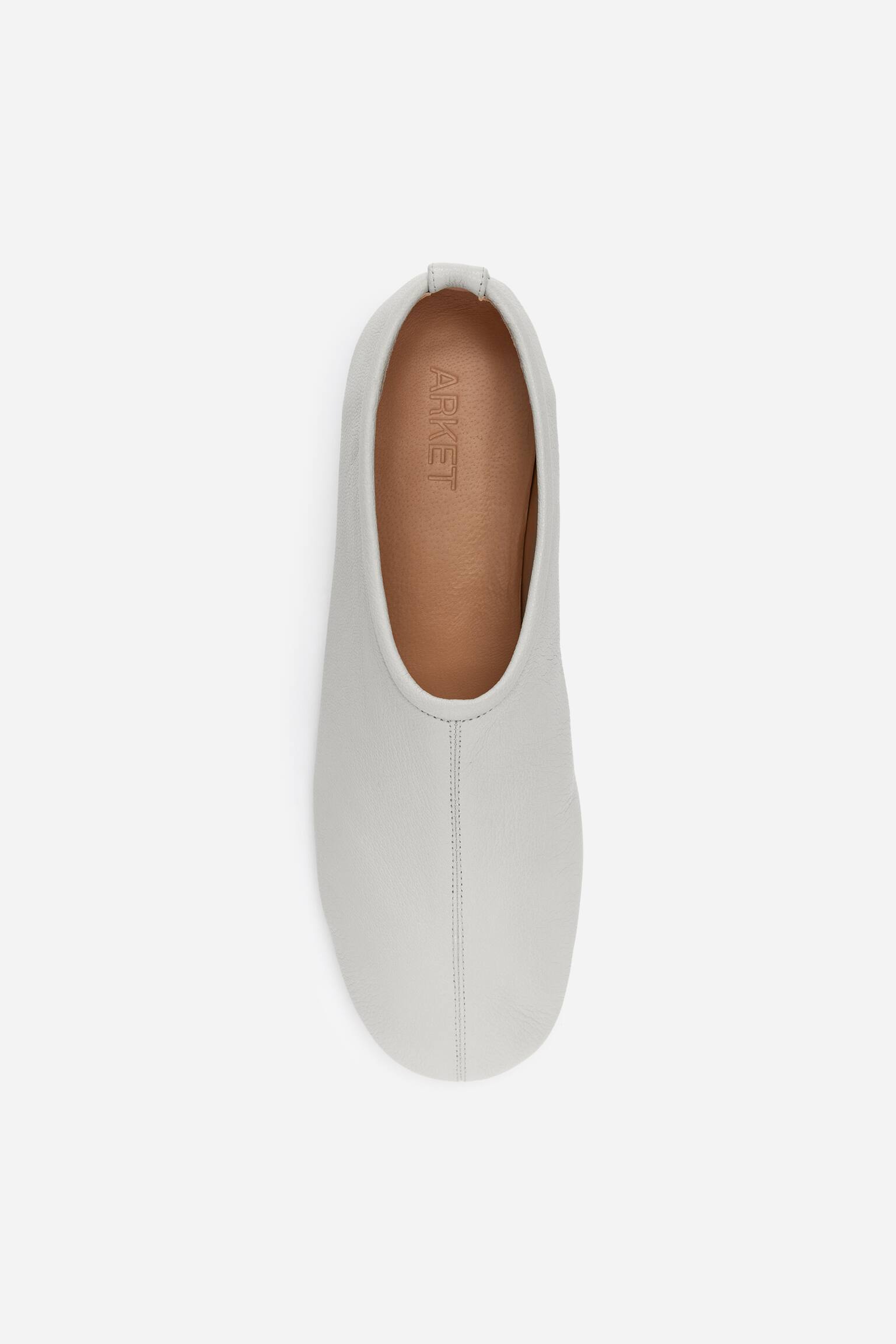 Ballerine a pantofola in pelle - Grigio/Marrone/Nero - 7