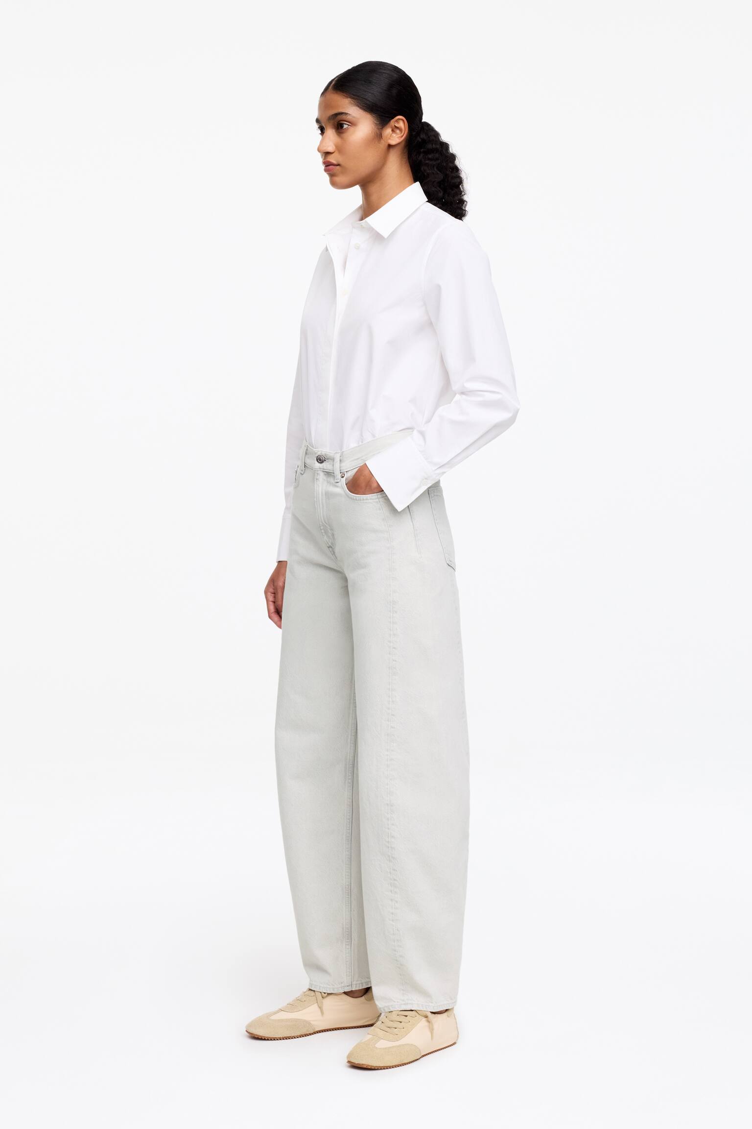 BLOOM barrel-leg jeans - Off-white/Svart/Blå/Mellanblå/Vit/Svart - 4