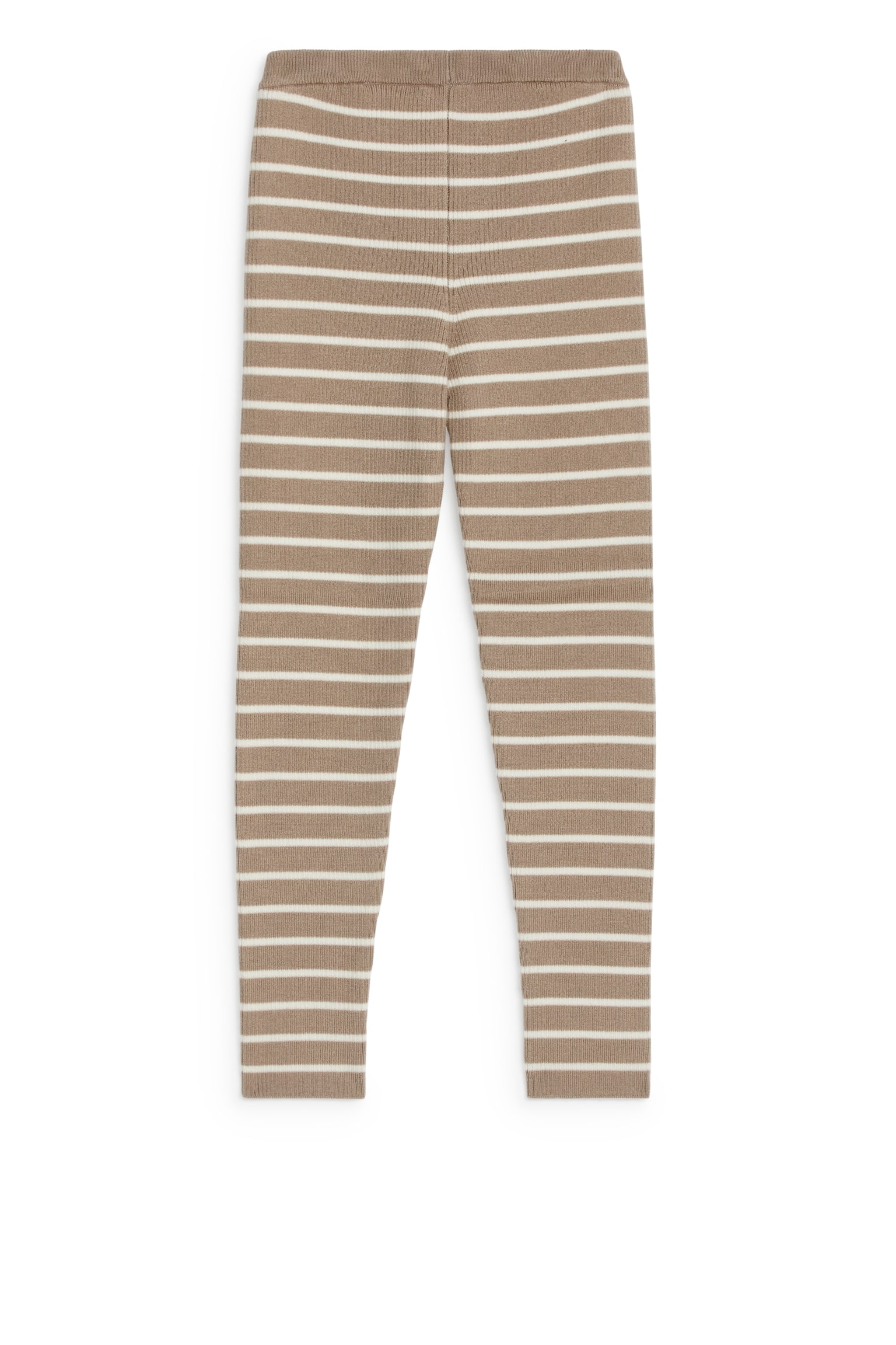 Wool-Blend Rib Leggings - Mole/Off White/Grey Melange/Black/Pink - 3