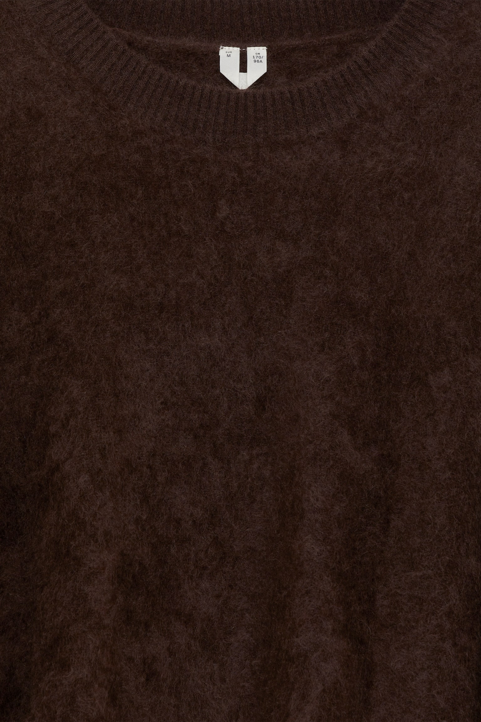 Trui van pure geborstelde kasjmier​ - Donkerbruin/Zwart/Oudroze - 3