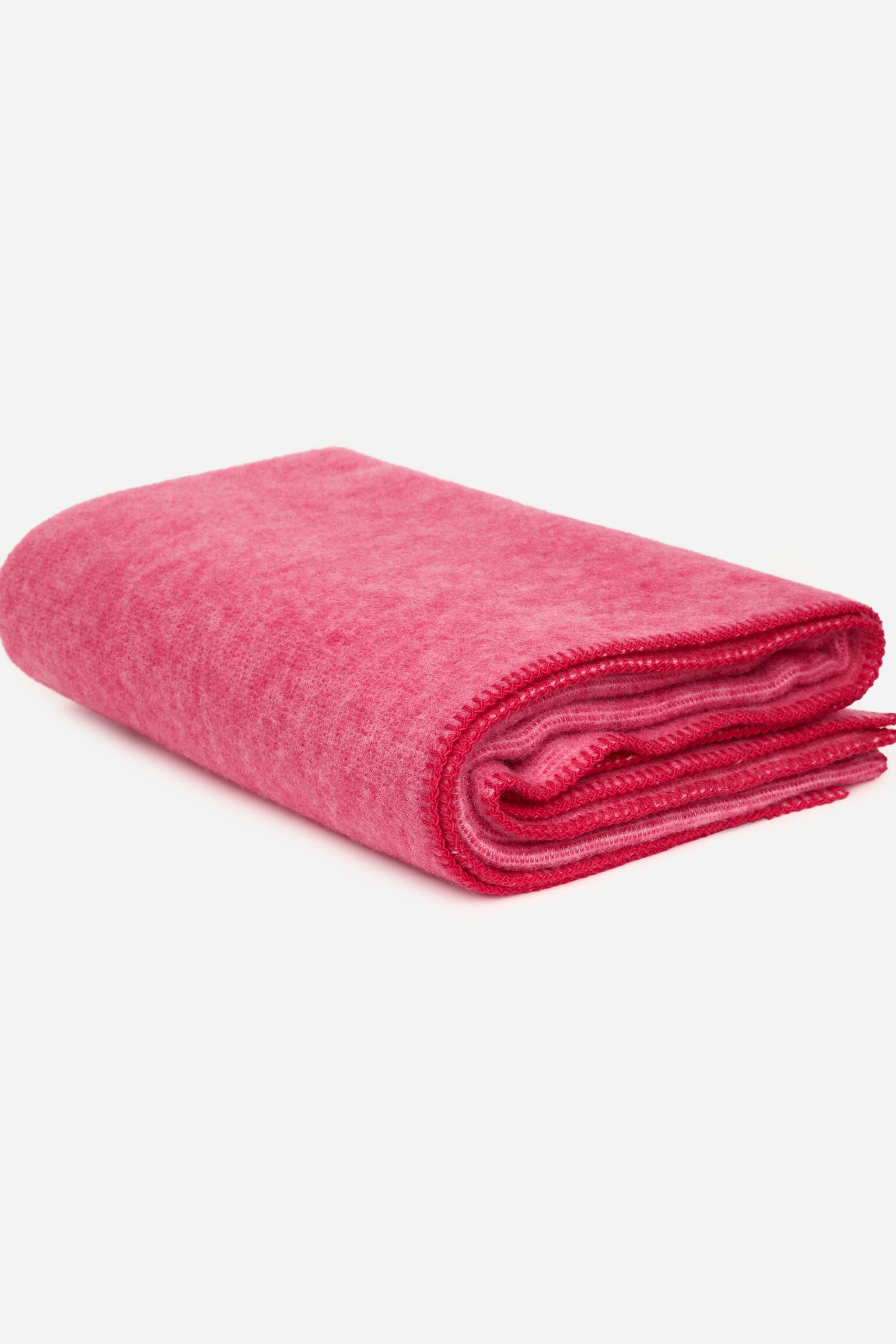 Klippan wollen deken - Roze/Groen/Felblauw - 2