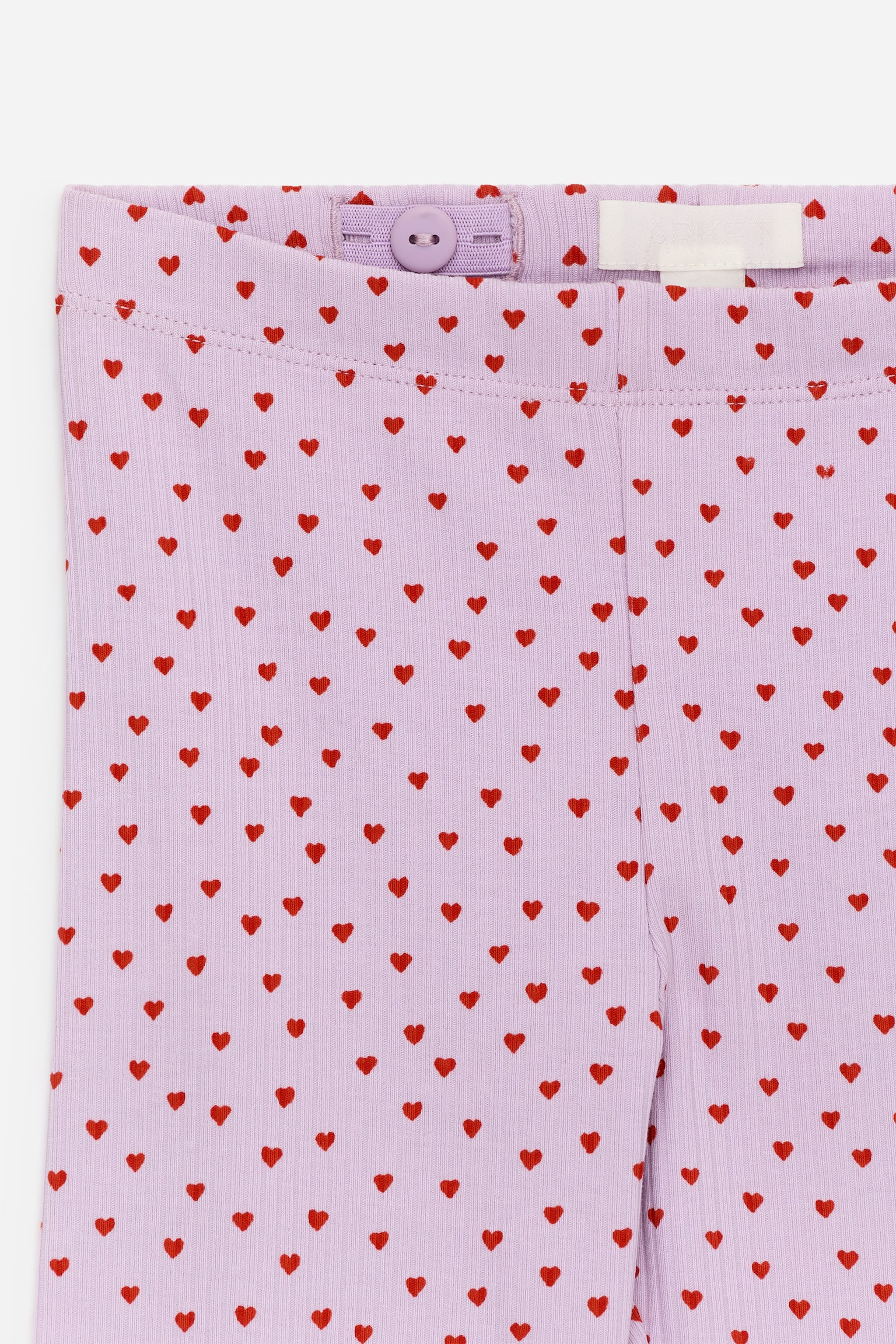 Legginsy w prążki - Liliowy/Czerwony/Różowy/Pomarańczowy/Niebieski/burgundowe serca/Ciemnoniebieski/różowe kwiaty/Różowy/Ptaki/Różowy/Czerwone serca - 2