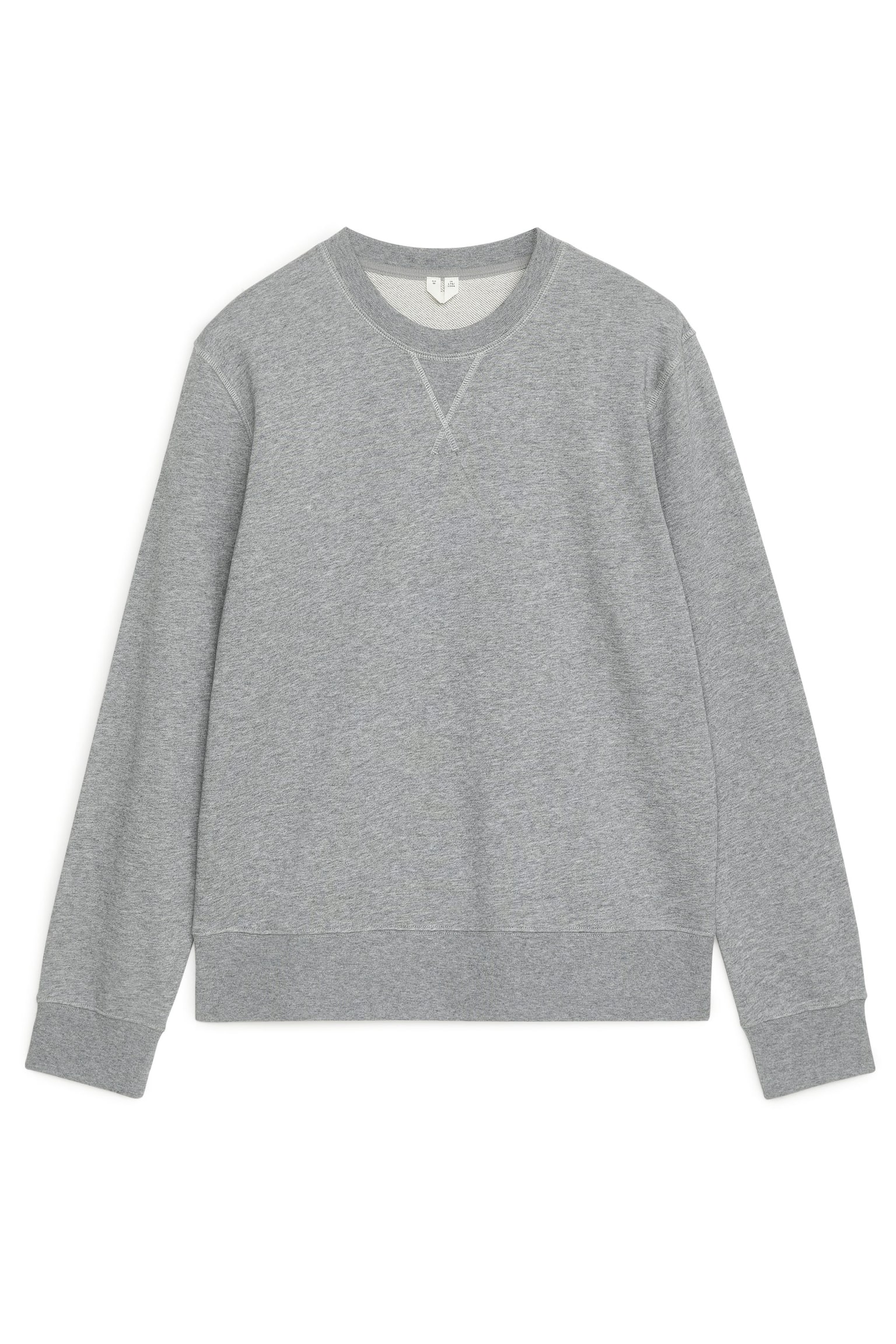 French Terry Sweatshirt - Grey Melange/Light Beige Melange/Dark Blue/Burgundy - 2