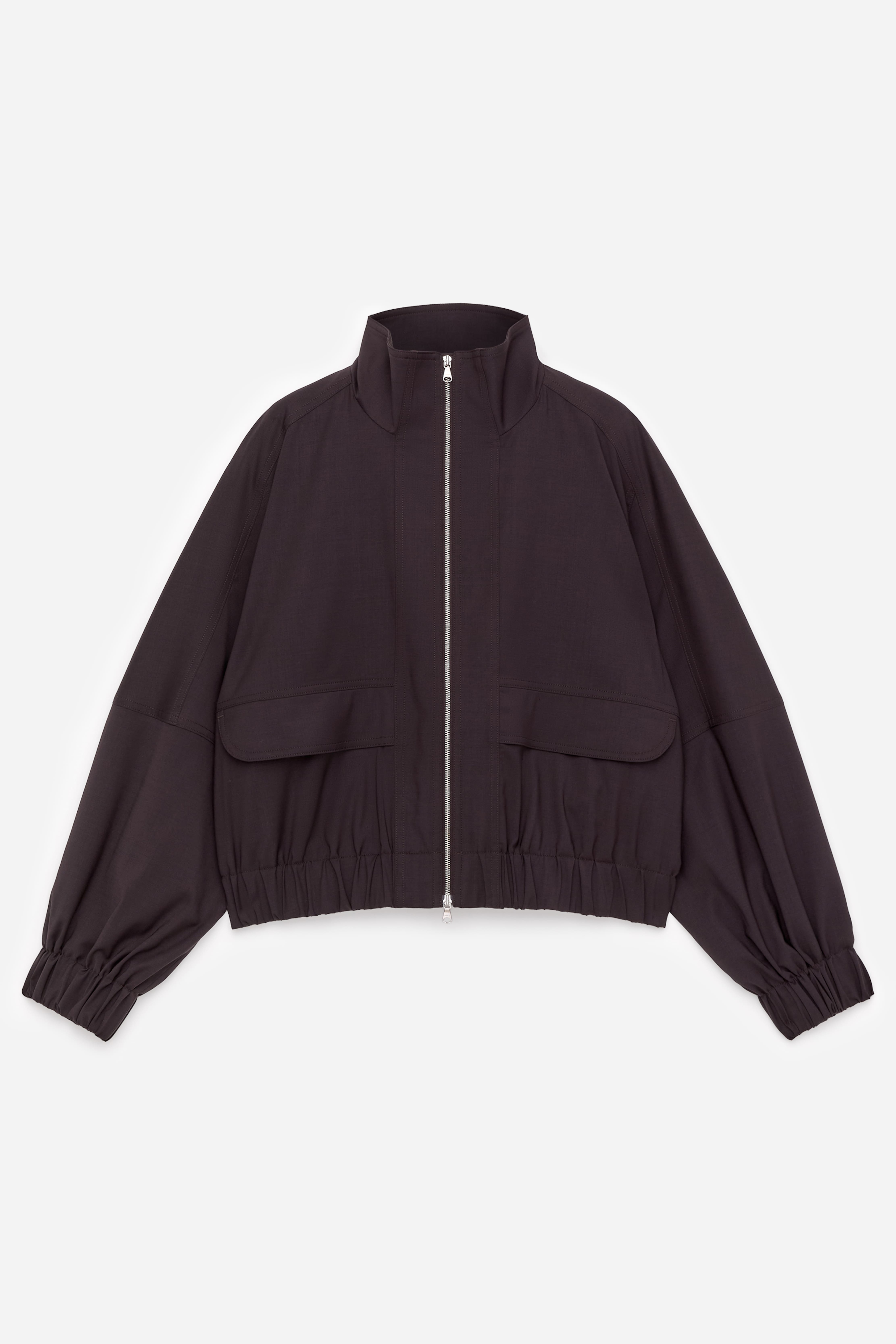 Giacca con cerniera - Marrone scuro